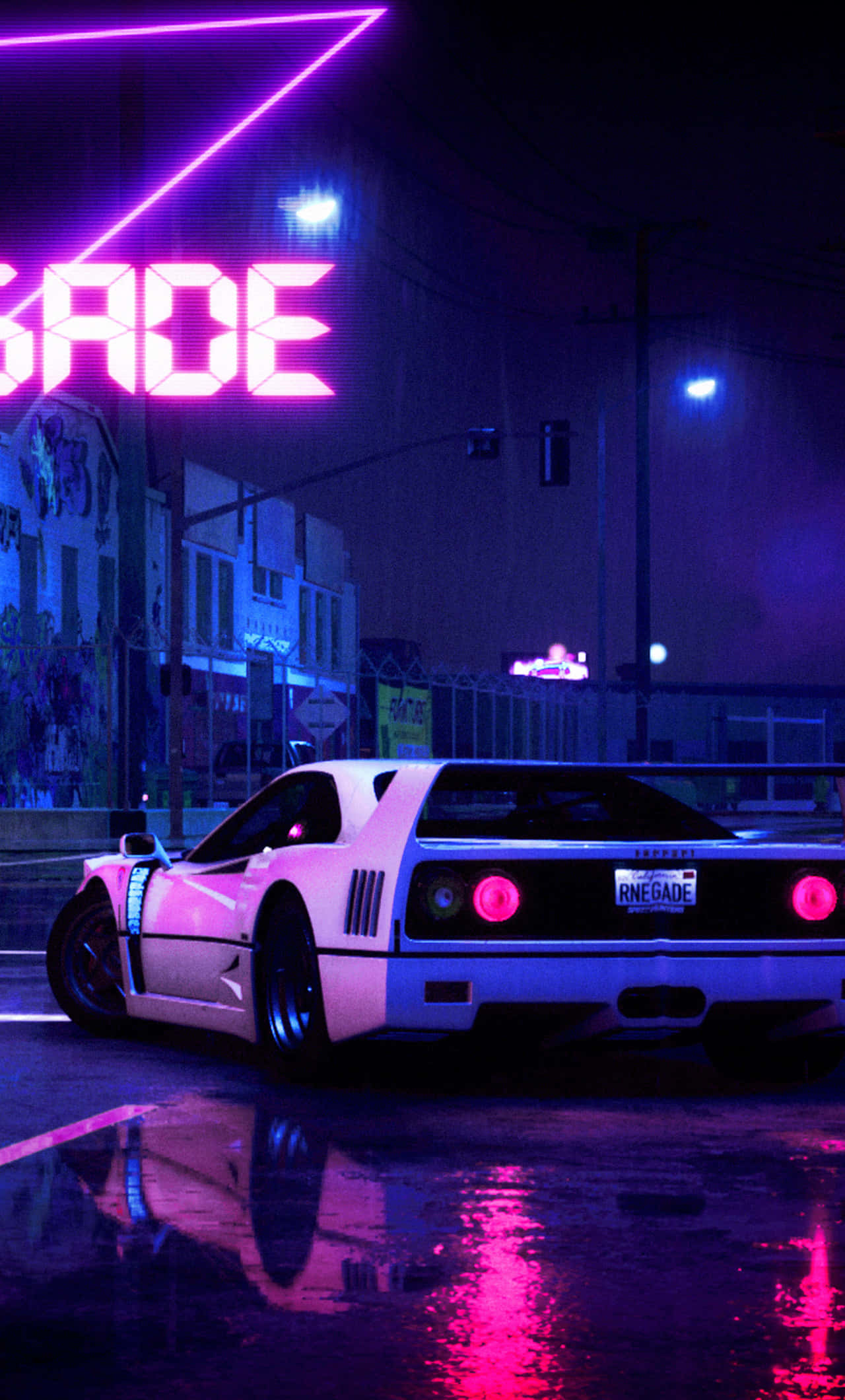 alama ya neon yenye neno 'savage' Picha ya Ukuta