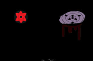 Alama ya Rinnegan na Emoticon ya Panda Picha ya Ukuta