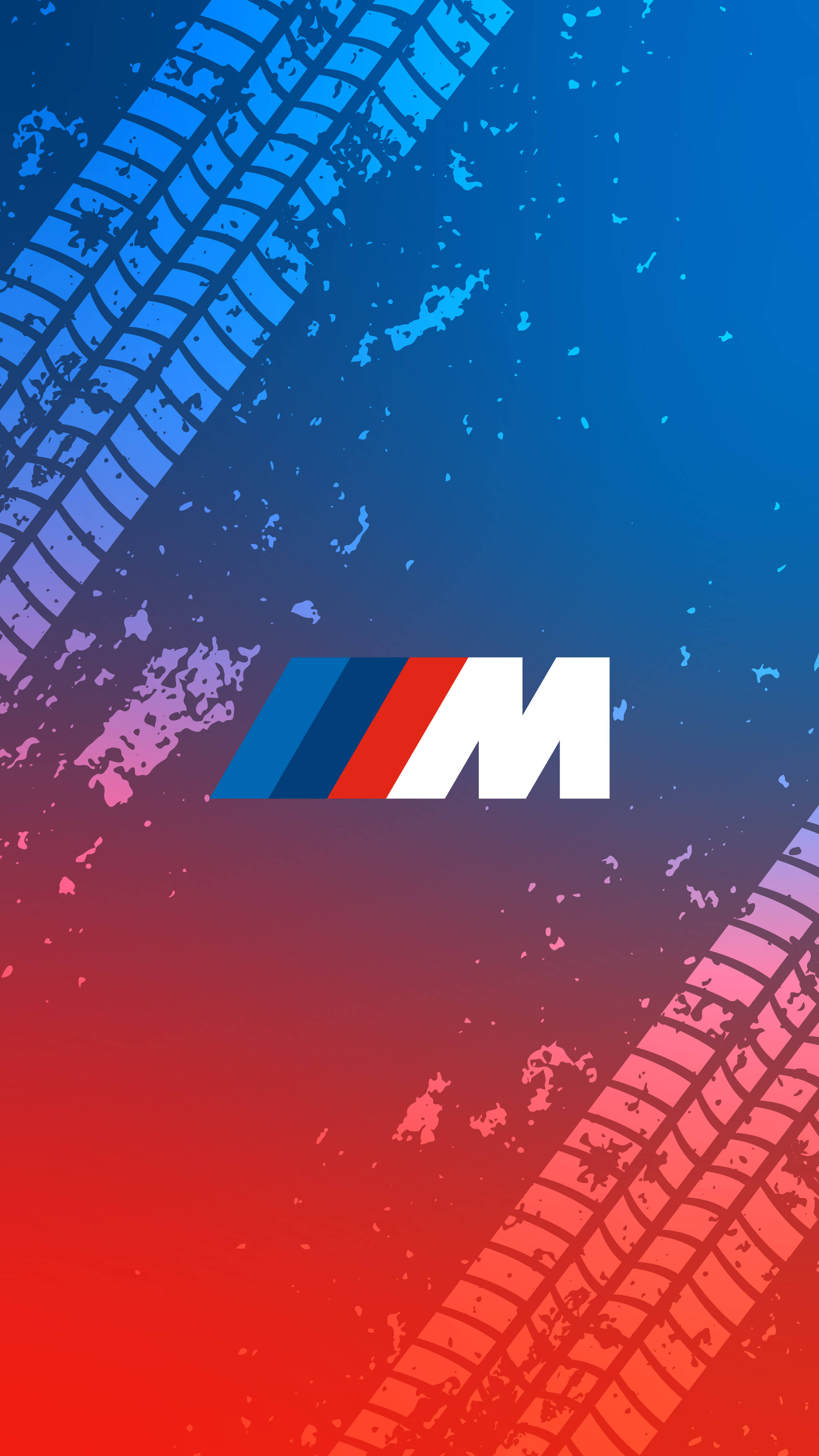 Alama za Matairi Nembo la BMW M Picha ya Ukuta