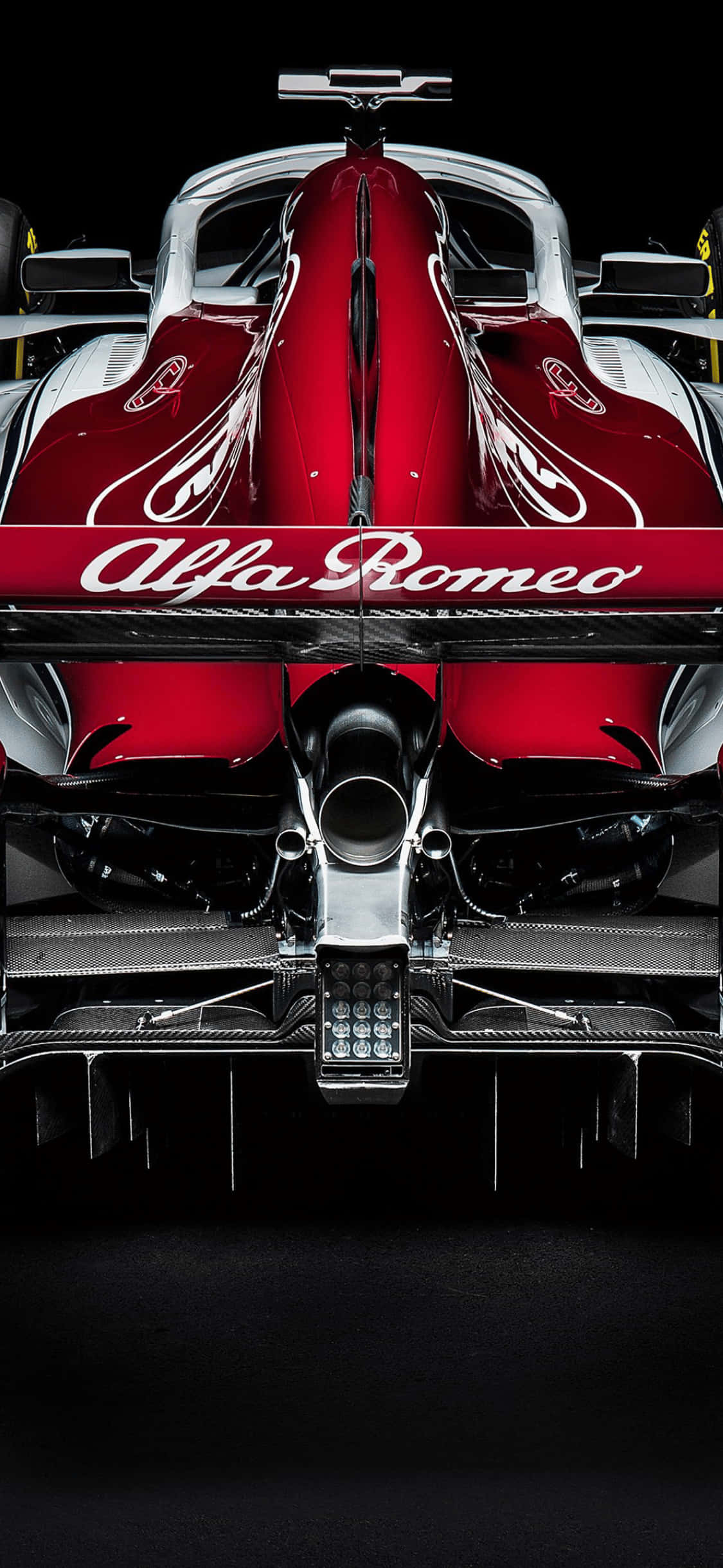 Alfa Romeo iPhone Xs F1 2018 Background Picha ya Ukuta