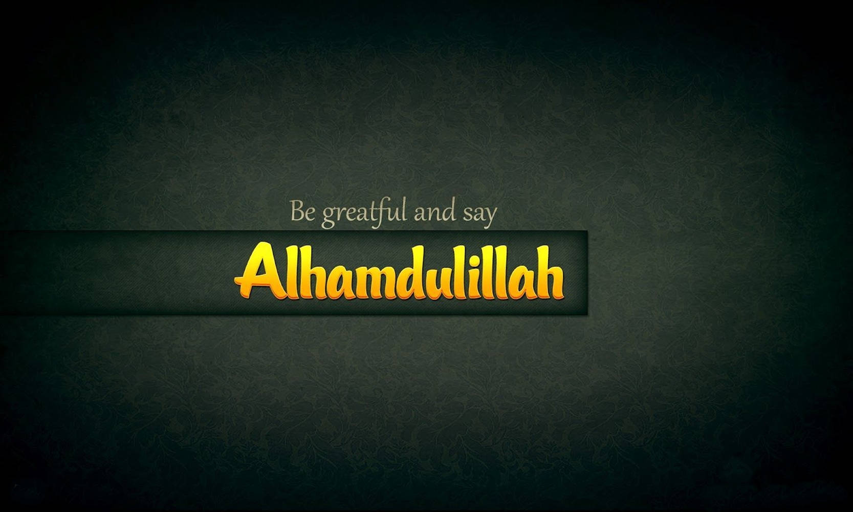 Alhamdulillah Sanaa ya Picha ya Kijani Kibichi Picha ya Ukuta