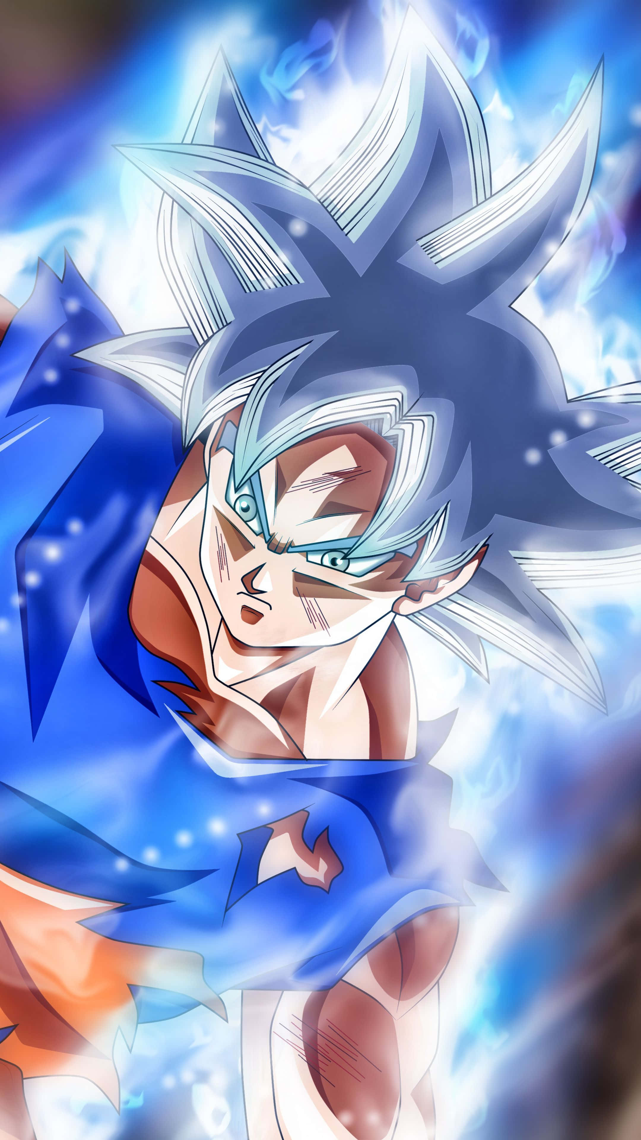 Amka Nguvu Yako Halisi na Goku Akifunua Ultra Instinct Picha ya Ukuta