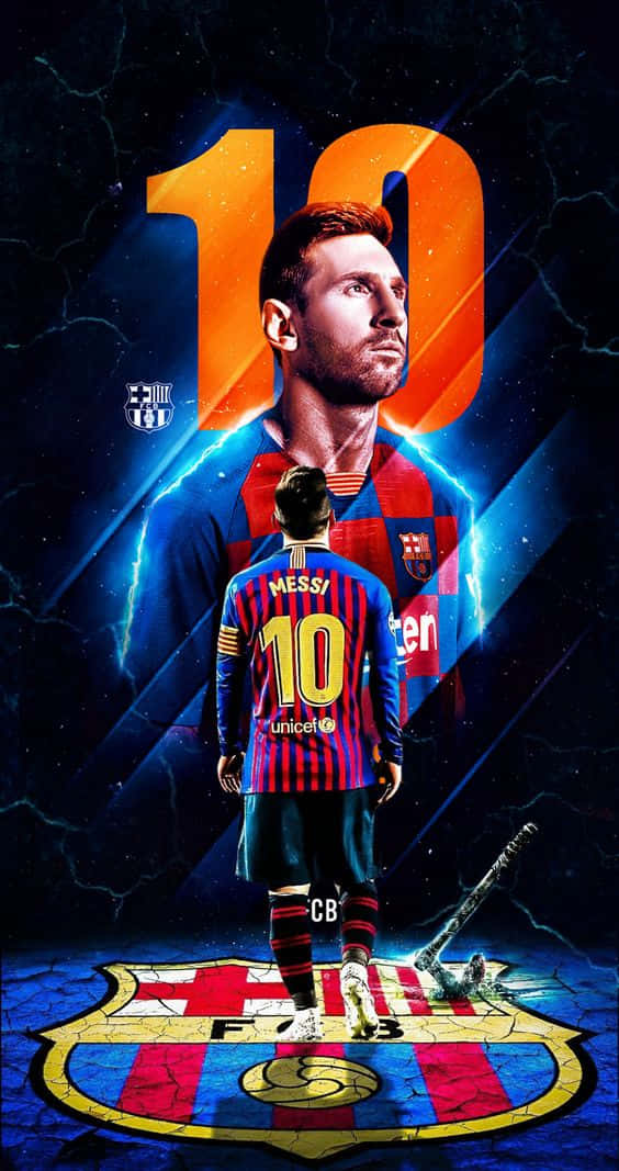 Amua simu moja tu ya hadithi - Messi iPhone Picha ya Ukuta
