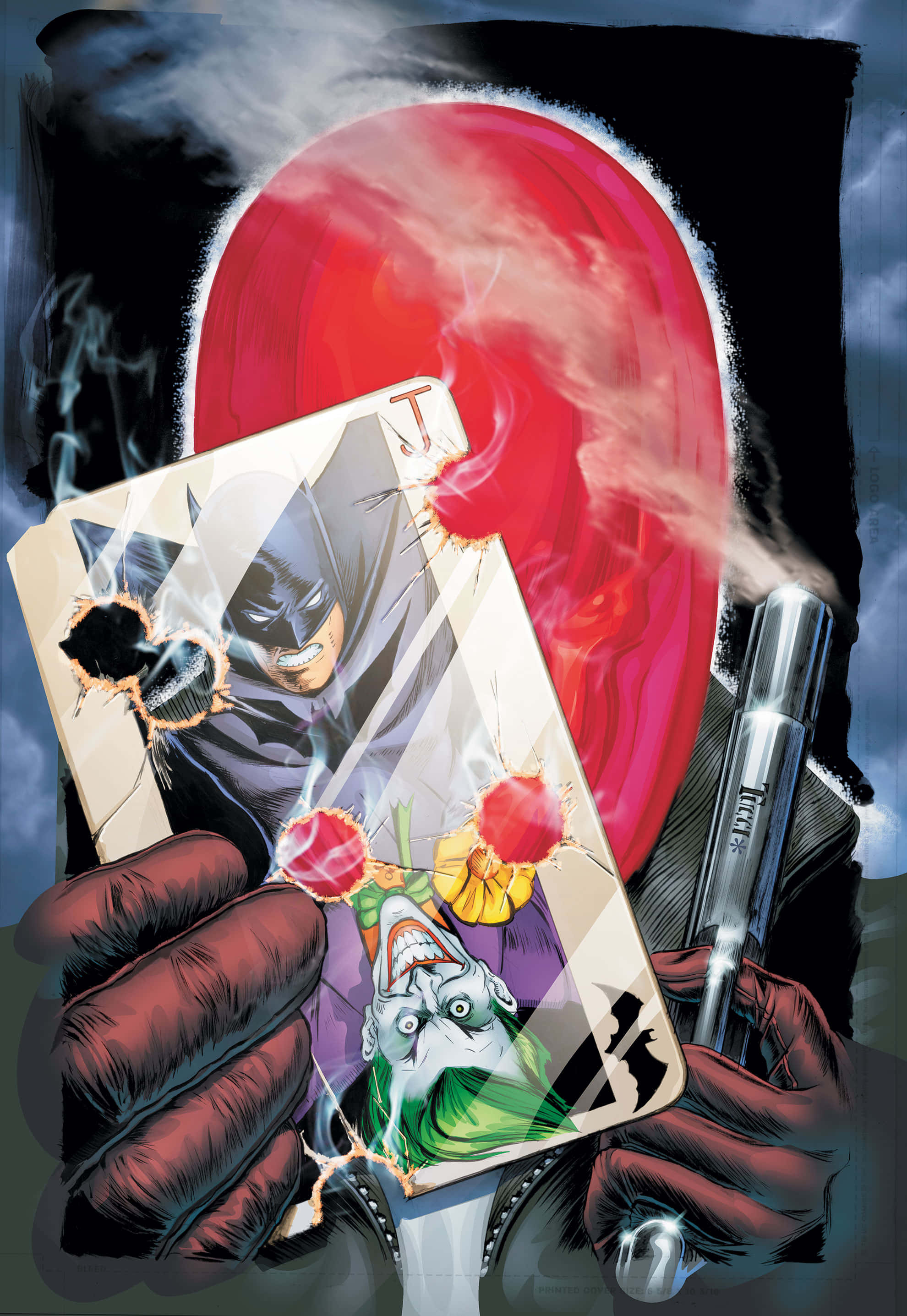 An Action-Packed Red Hood Scene Picha ya Ukuta