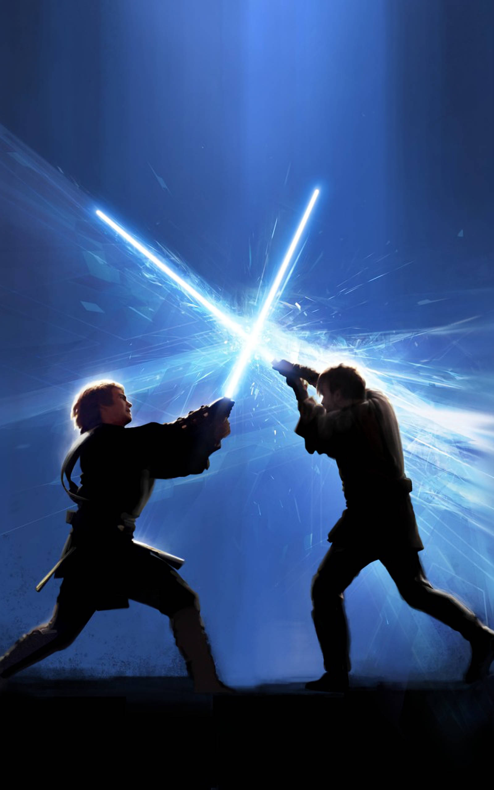 Anakin Na Obi-Wan Star Wars Kompyuta Kibao Picha ya Ukuta