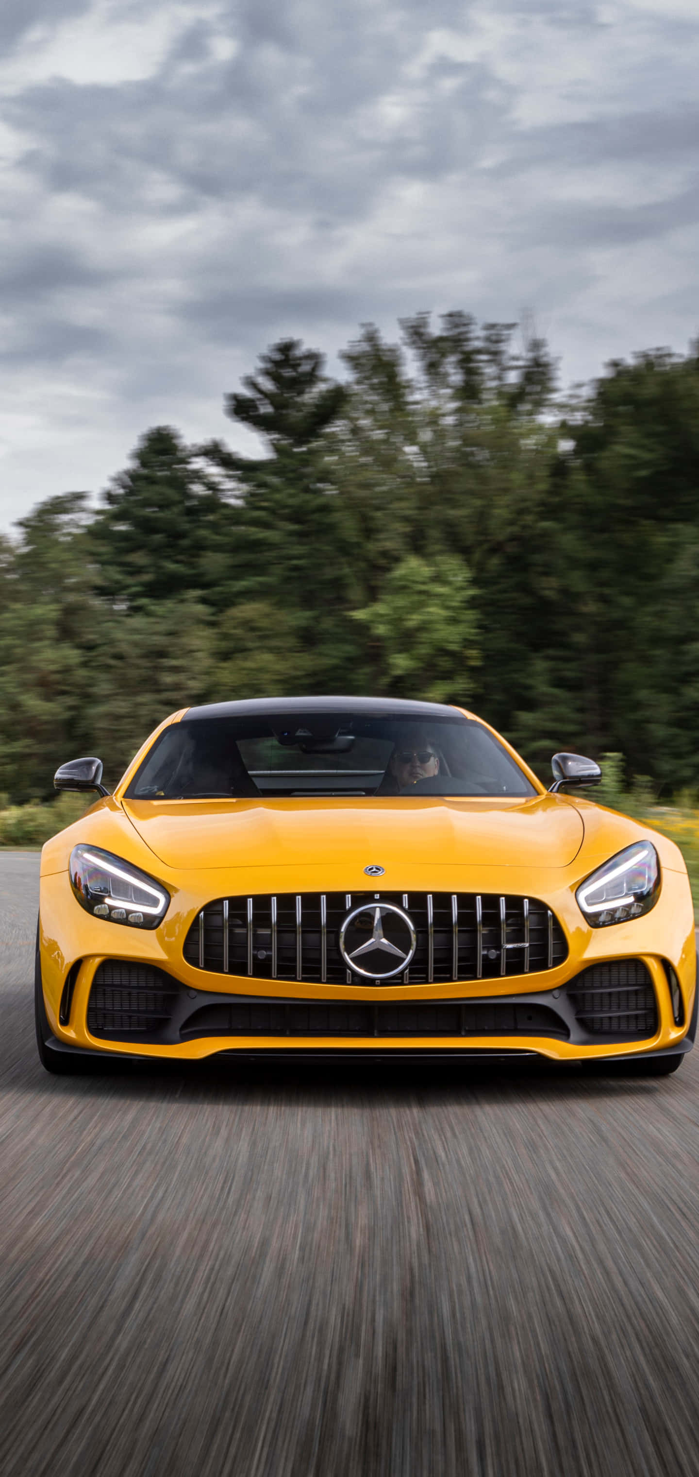 Android Yellow Amg Gt-r Background Picha ya Ukuta