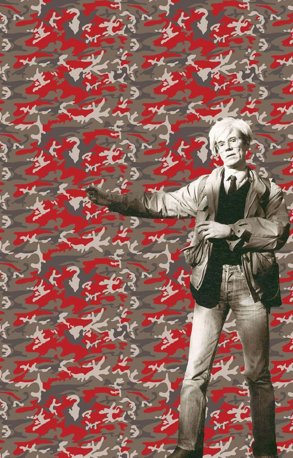 Andy Warhol Camouflage Self Portrait Picha ya Ukuta