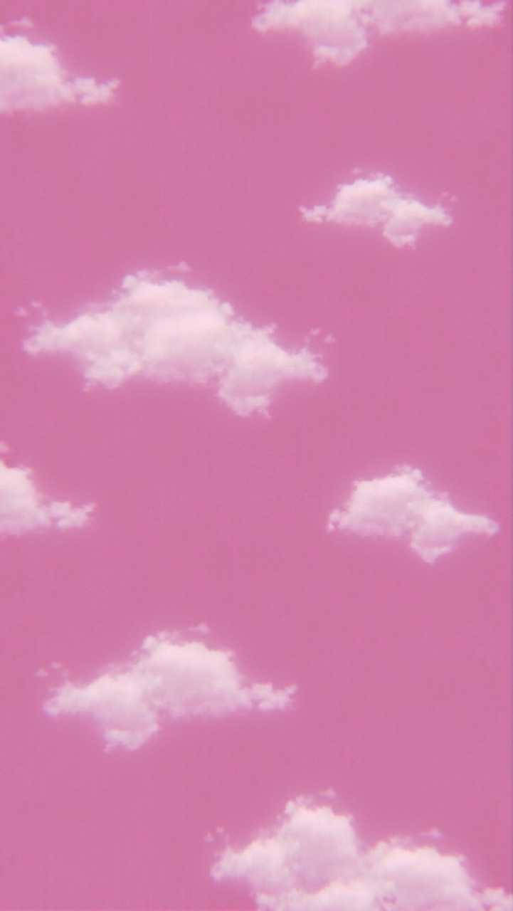 Anga la Pink la iPhone Picha ya Ukuta
