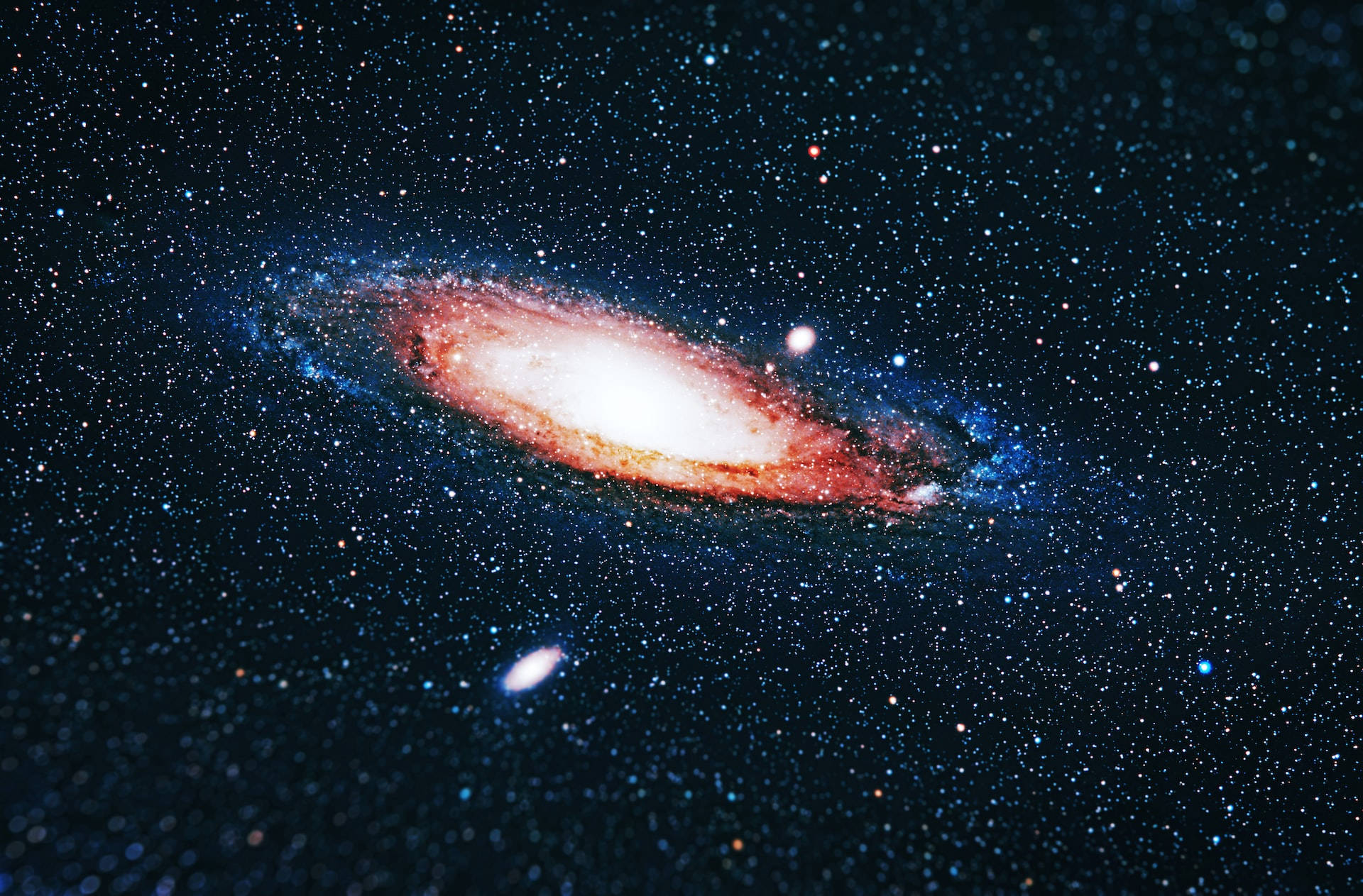 Anga Nyeusi Galaxy ya Andromeda Picha ya Ukuta