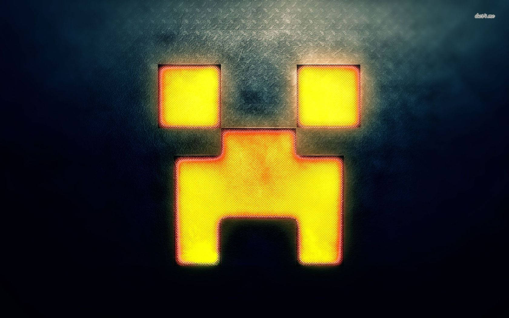 Angaza na Sura hii ya Creeper ya Minecraft Picha ya Ukuta