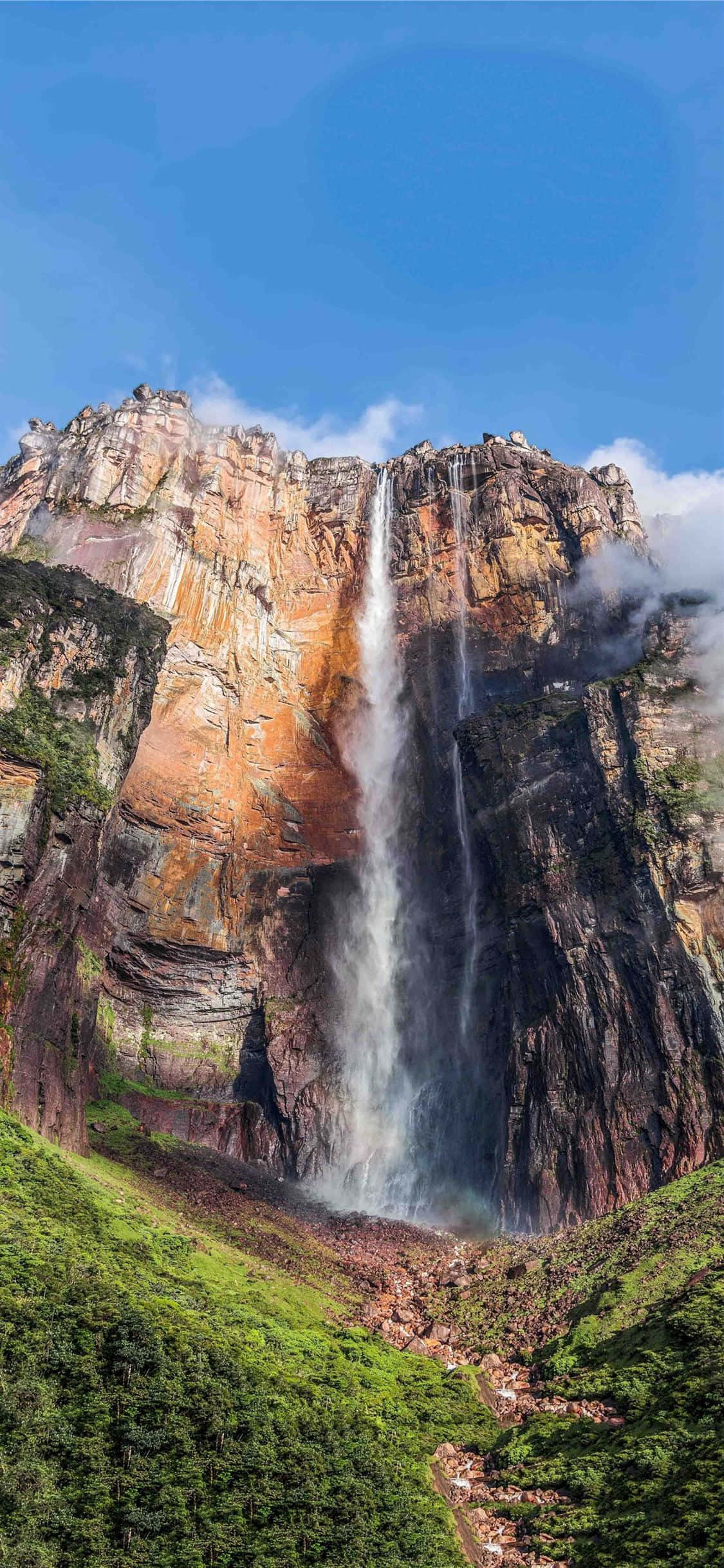 Angel Falls Under The Blue Sky Picha ya Ukuta