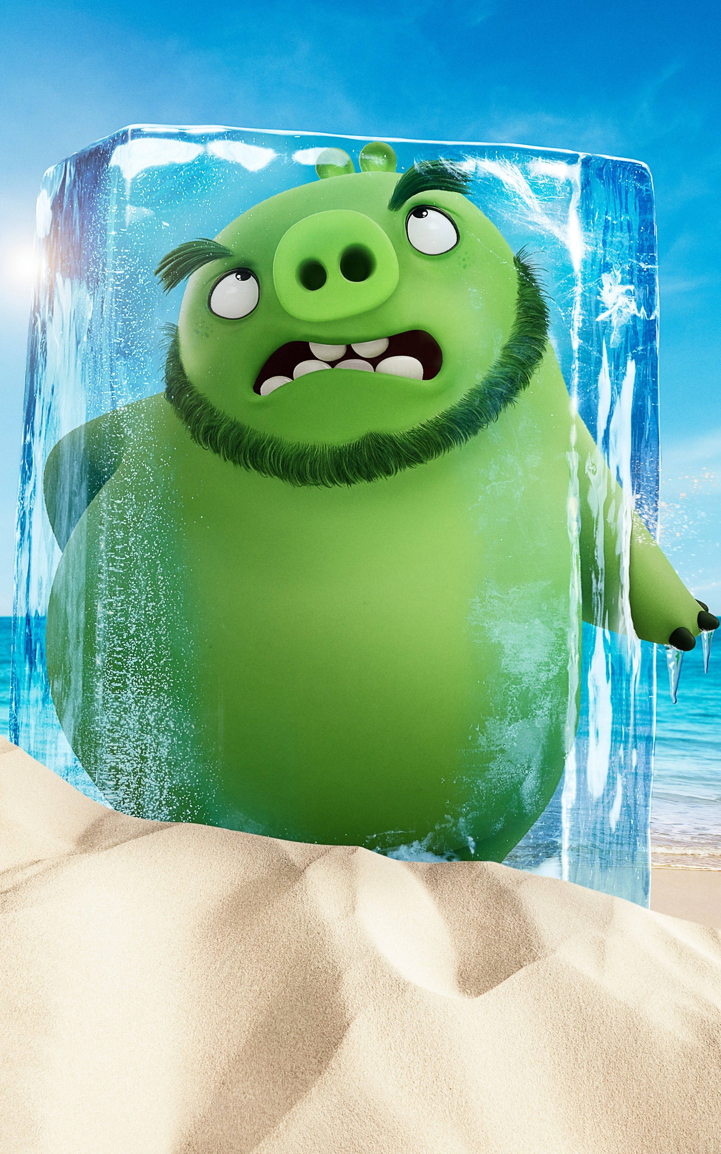 Angry Birds Movie 2 Nguruwe Katika Barafu Picha ya Ukuta