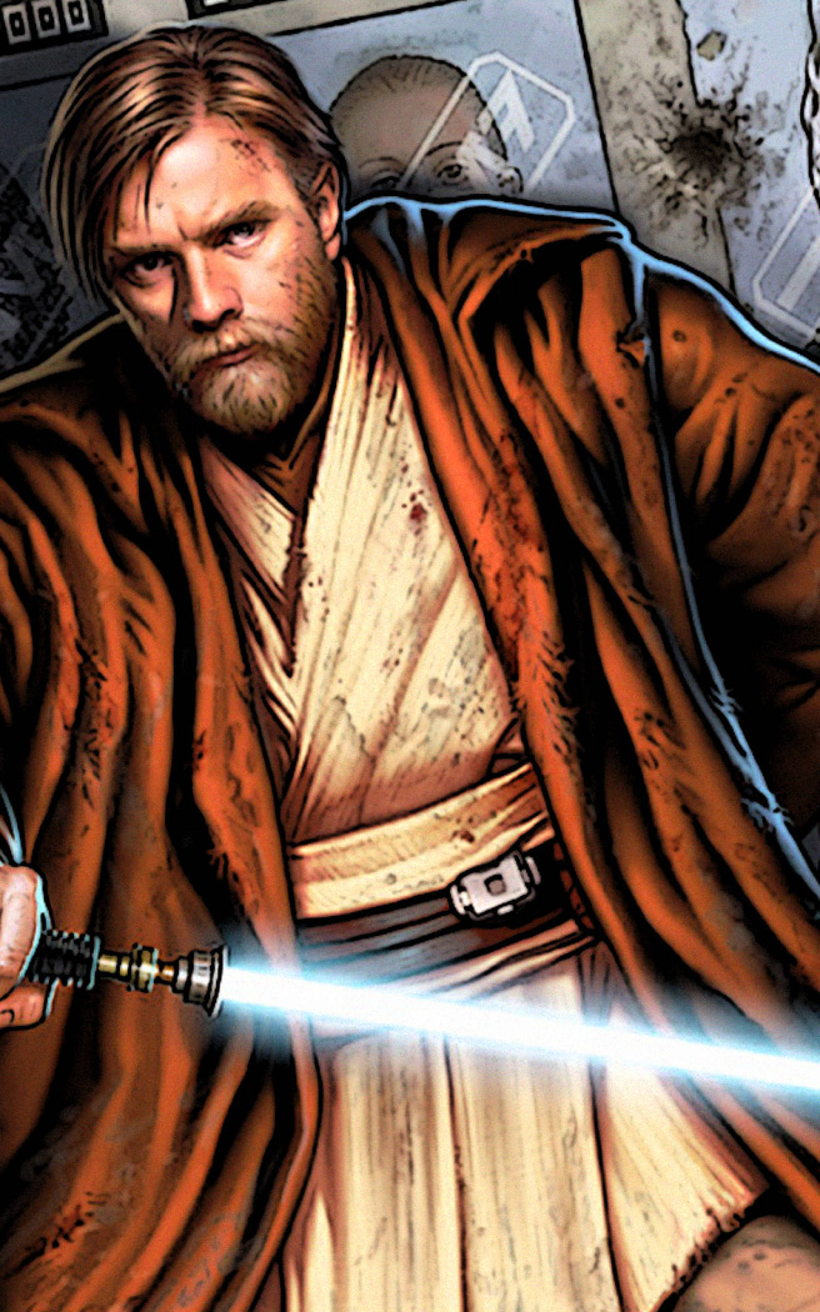 Animated Obi-Wan Star Wars Tablet Picha ya Ukuta