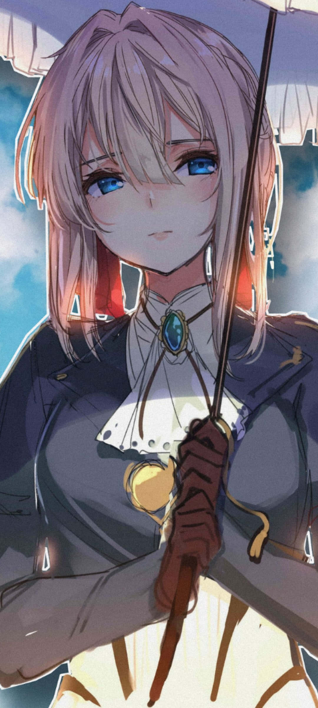Anime Aesthetic Mwenye Kuadhimisha Violet Evergarden Picha ya Ukuta