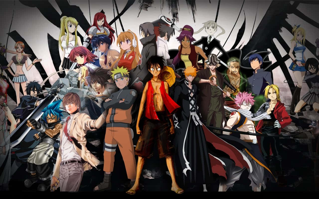 Anime Bora Wahusika Wakuu Maarufu wa Anime Picha ya Ukuta