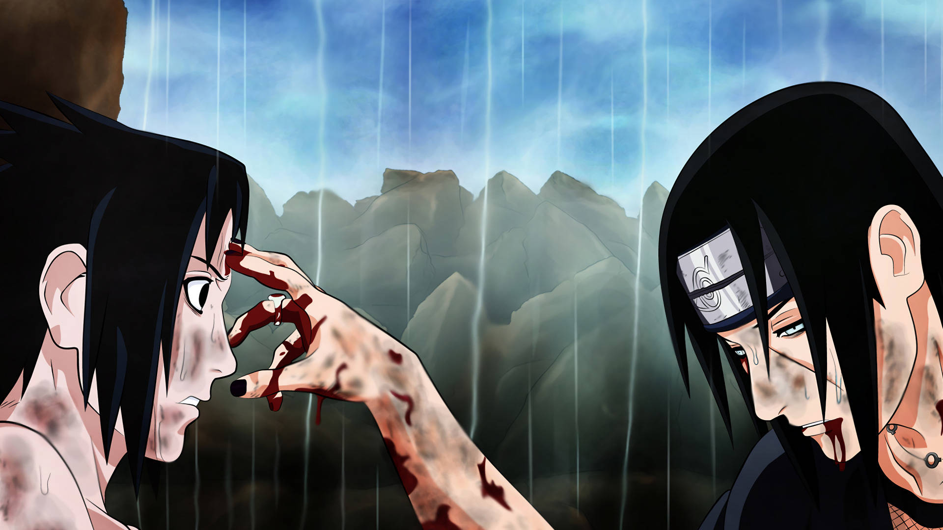 Anime Itachi Sasuke 1920 X 1080 Picha ya Ukuta