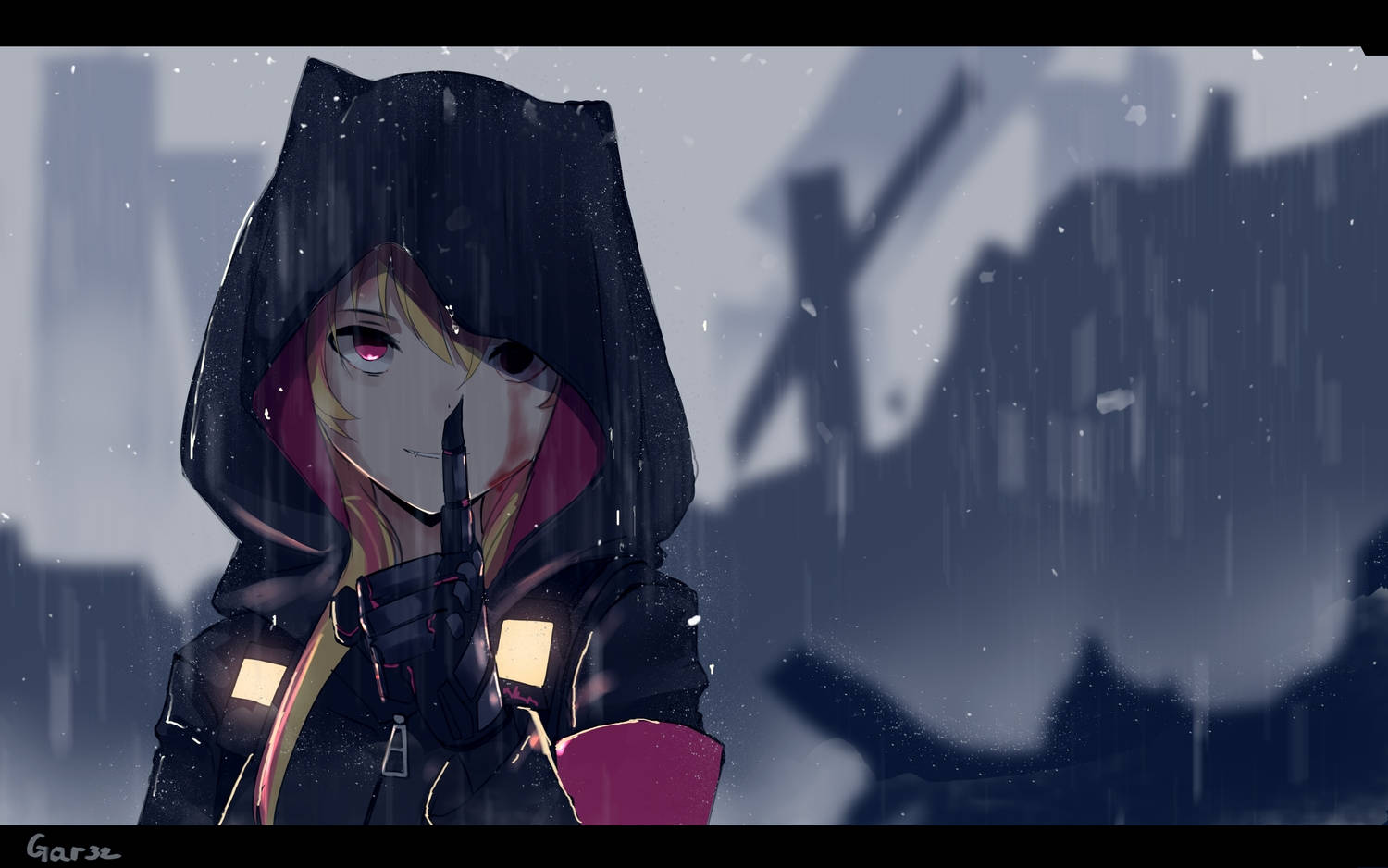 Anime Mgeni wa Hoodie ya Girls' Frontline Picha ya Ukuta