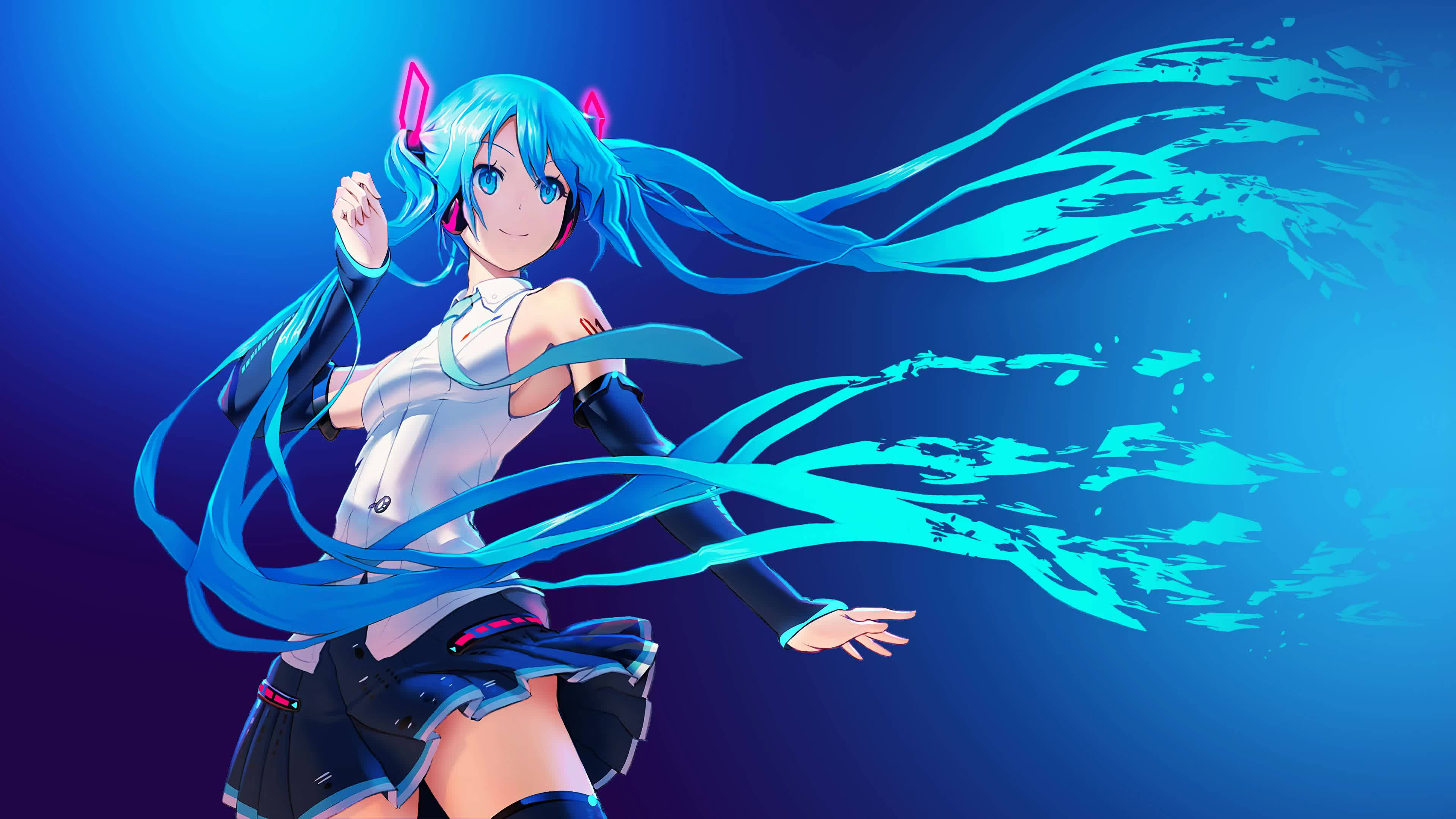 Anime Moja Hatsune Miku Picha ya Ukuta