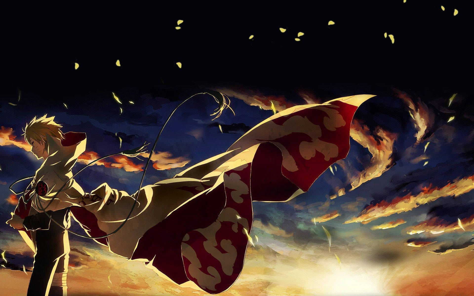 Anime Naruto Amevaa Vazi la Hokage Picha ya Ukuta