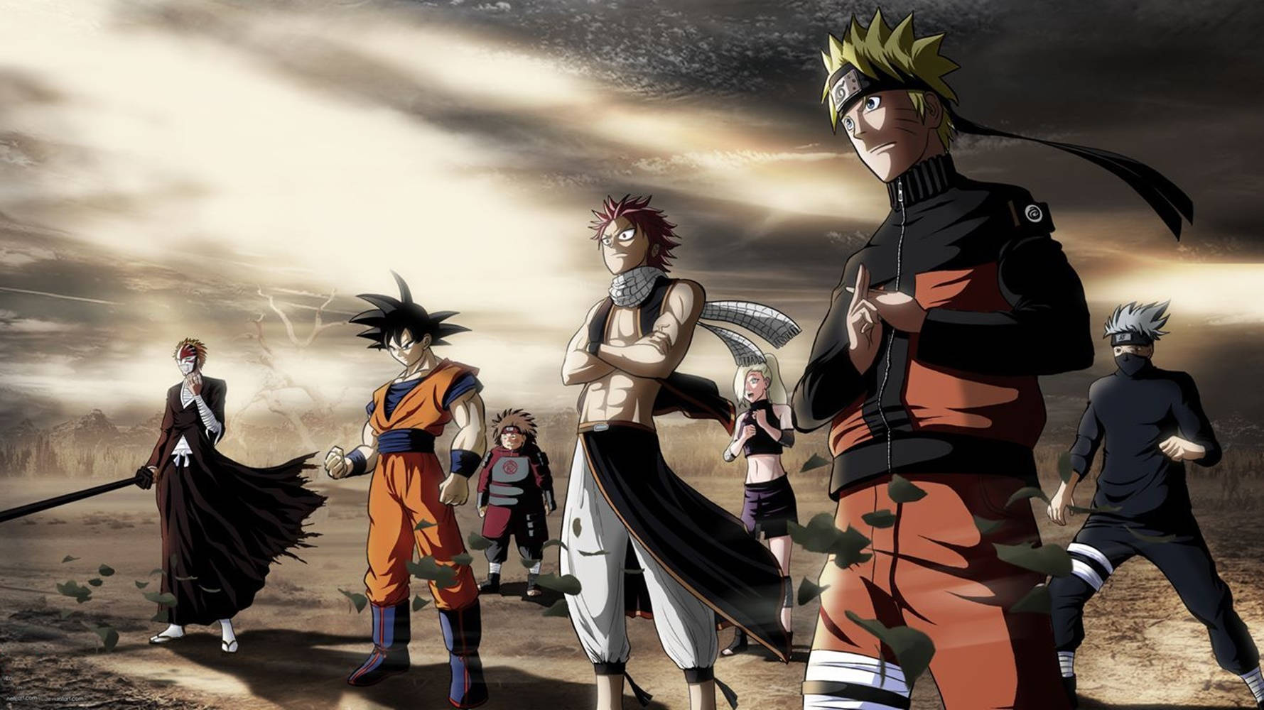 Anime Naruto Na Wahusika Wengine Wa Shonen Picha ya Ukuta