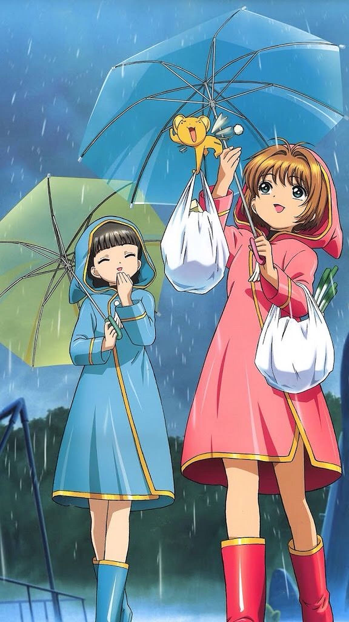 Anime Watoto Cardcaptor Sakura Picha ya Ukuta