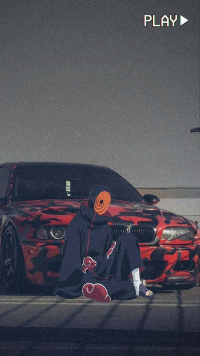 Anime ya Kupendeza ya Tobi kwa iPhone Picha ya Ukuta