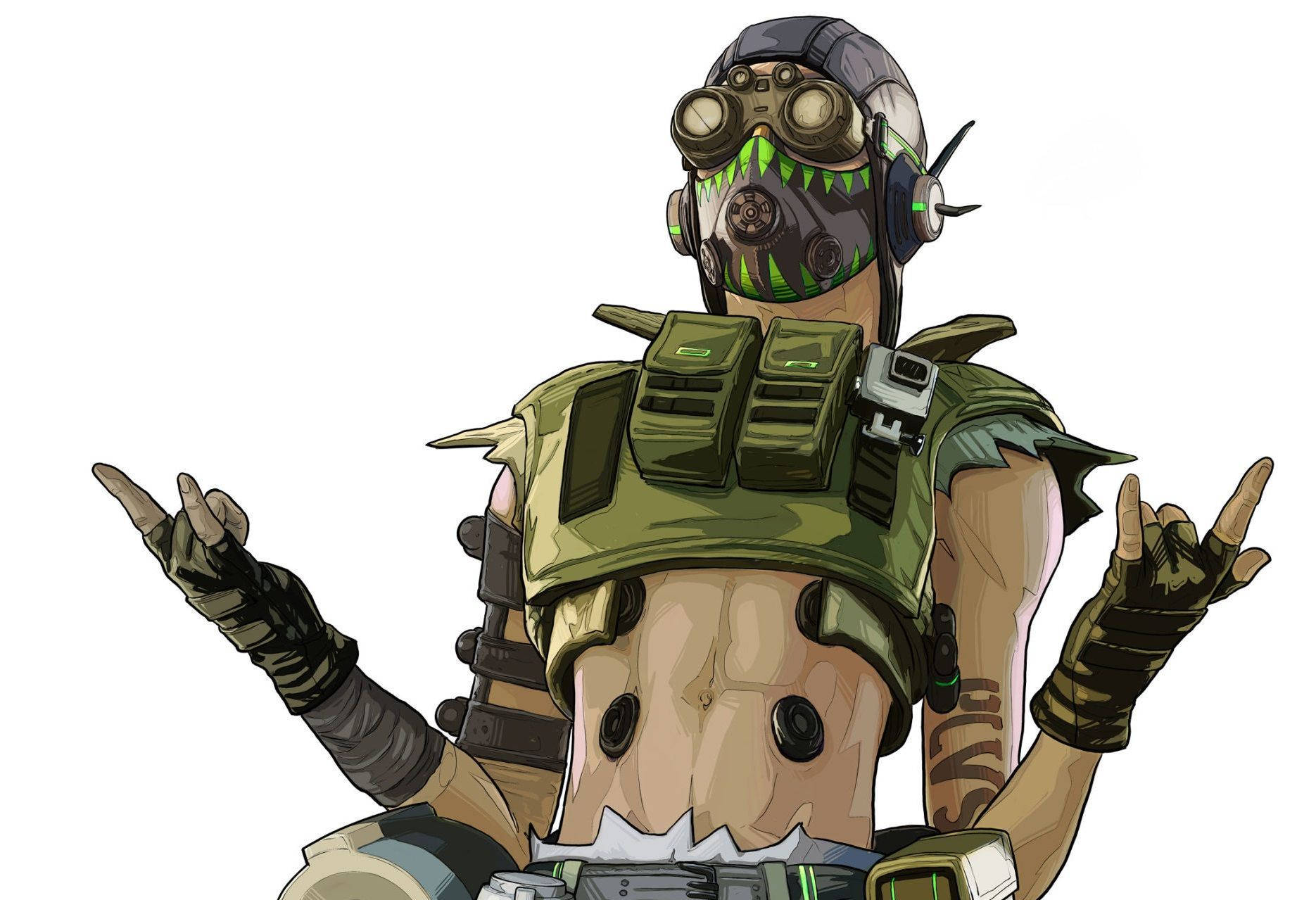 Apex Legends Octane Miwani Nyeusi Picha ya Ukuta