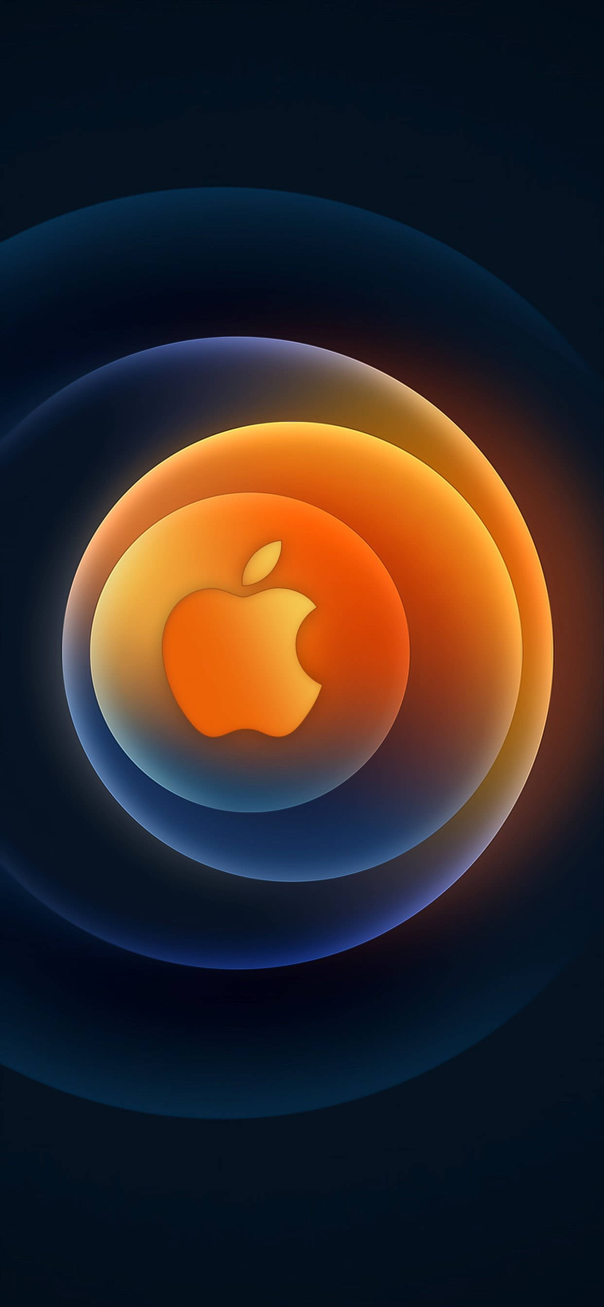 Apple Logo Orbs iPhone 12 Picha ya Ukuta
