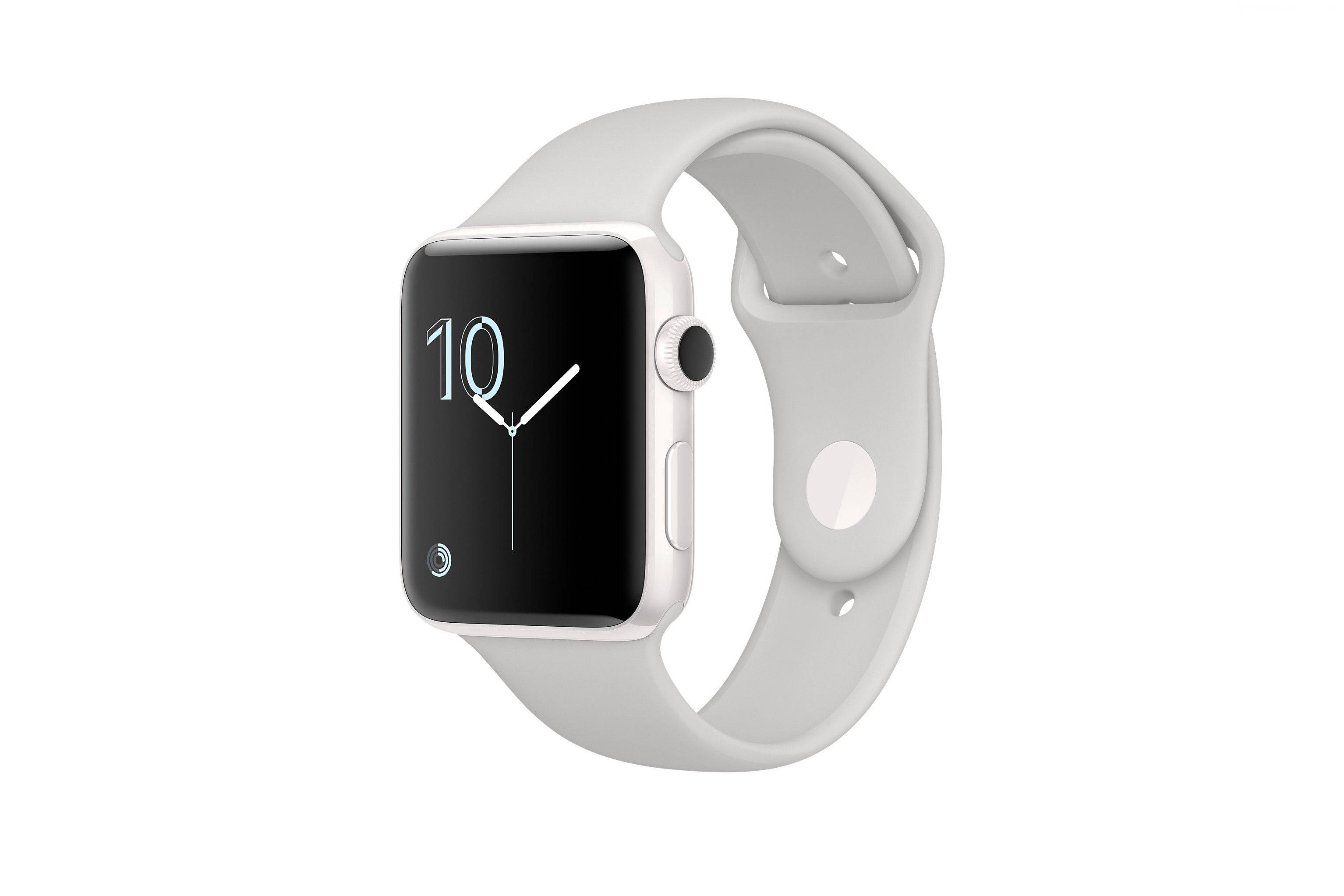 Apple Watch Bezel ya Kijivu Safi Picha ya Ukuta