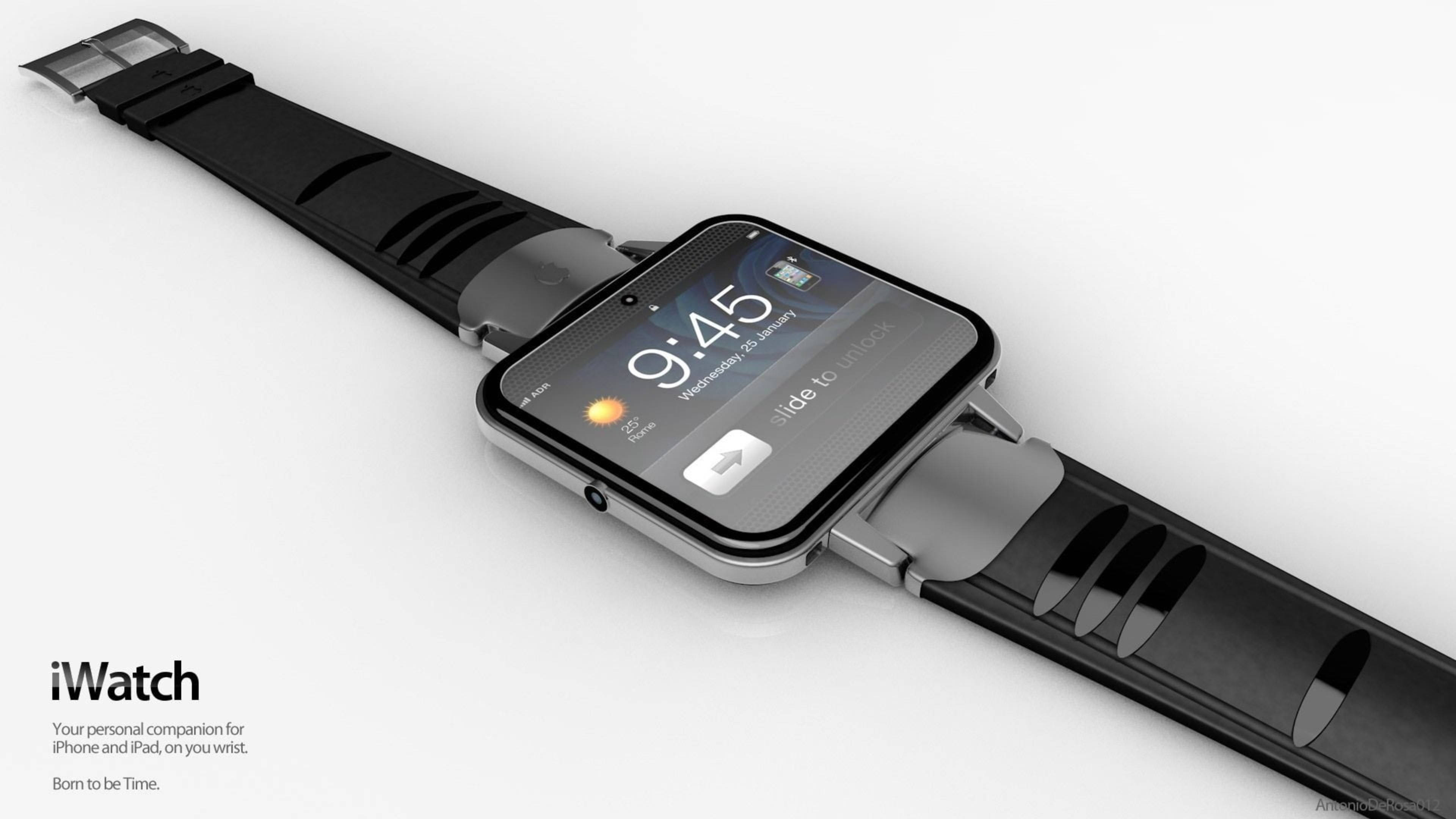 Apple Watch Na Bezel Nyembamba Picha ya Ukuta