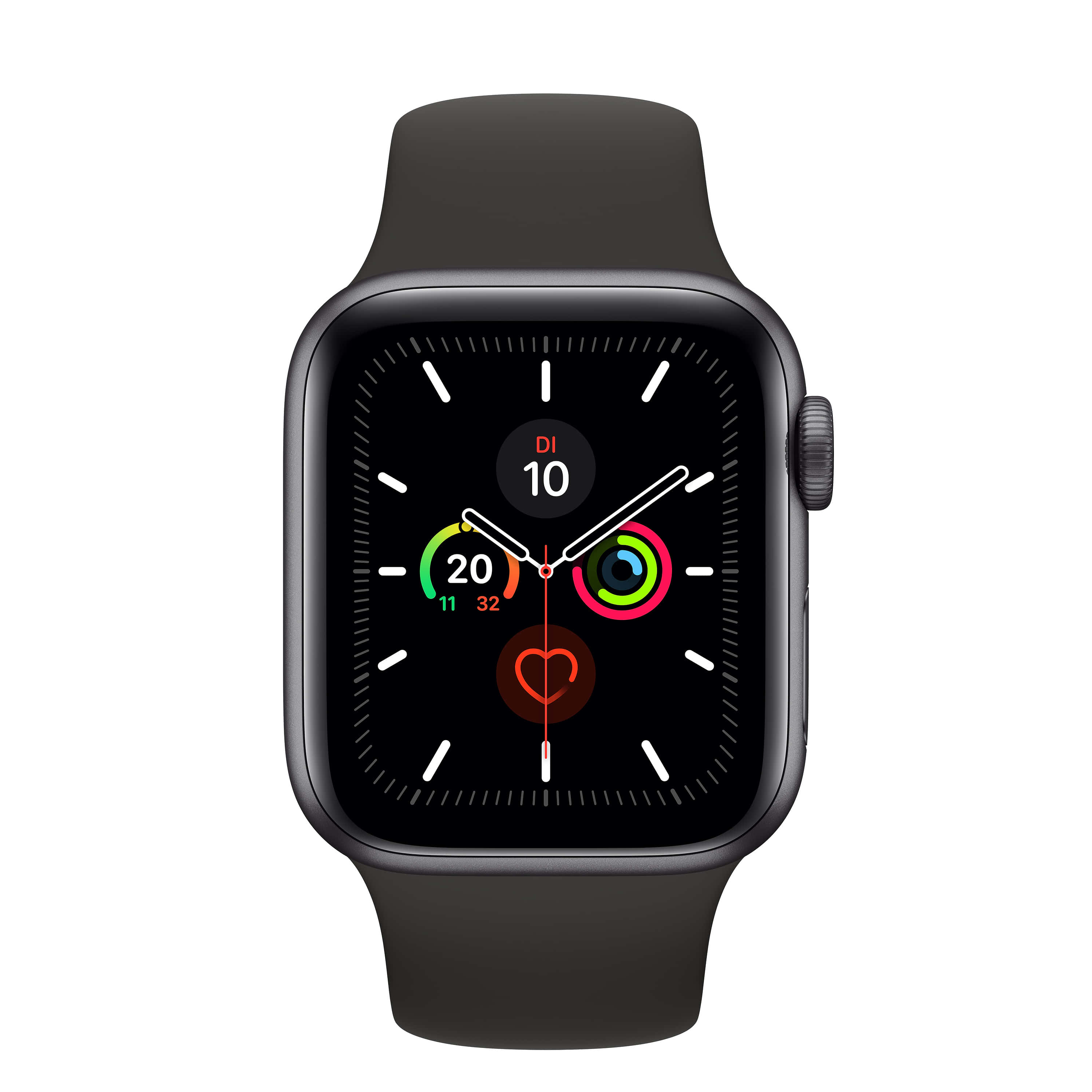apple watch series 5 - nyeusi Picha ya Ukuta