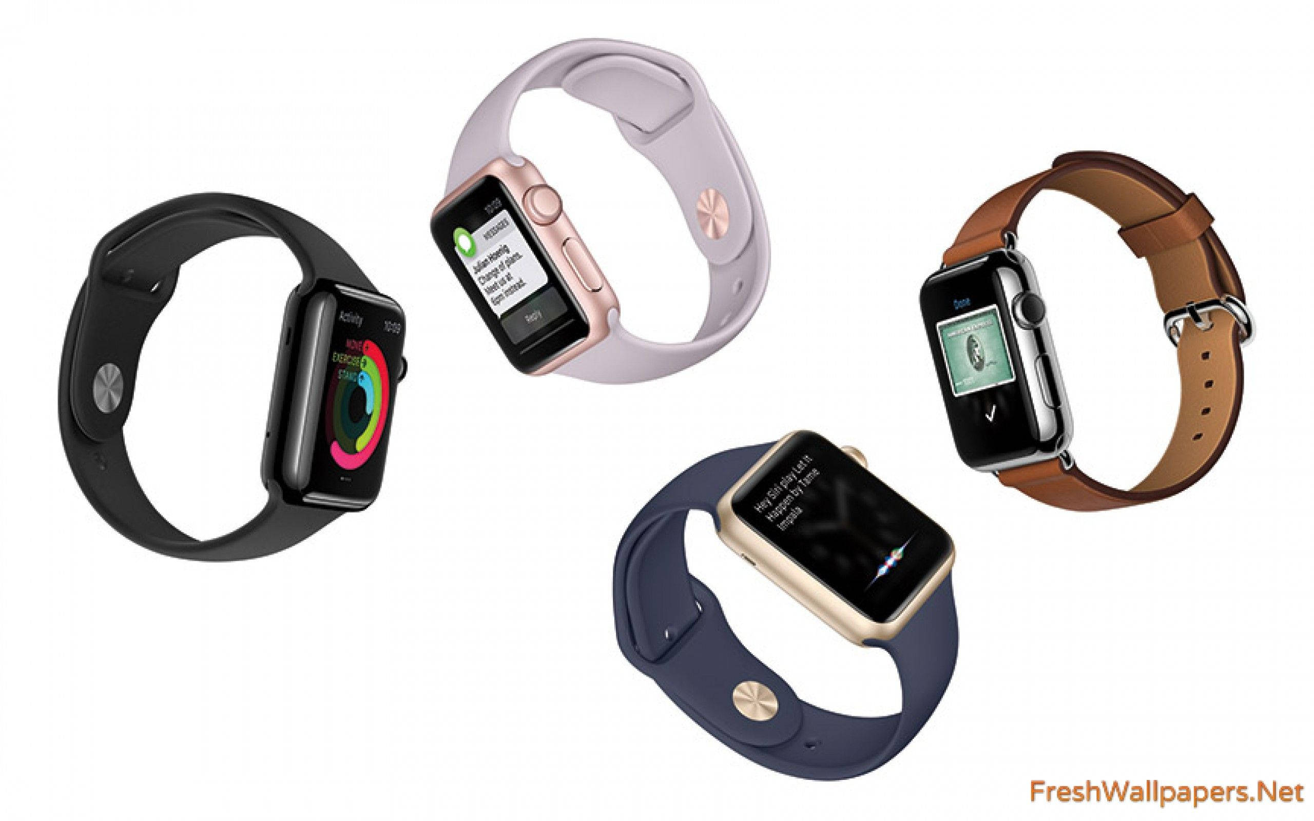 Apple Watch ya Kuvutia kwenye Mwonekano Picha ya Ukuta