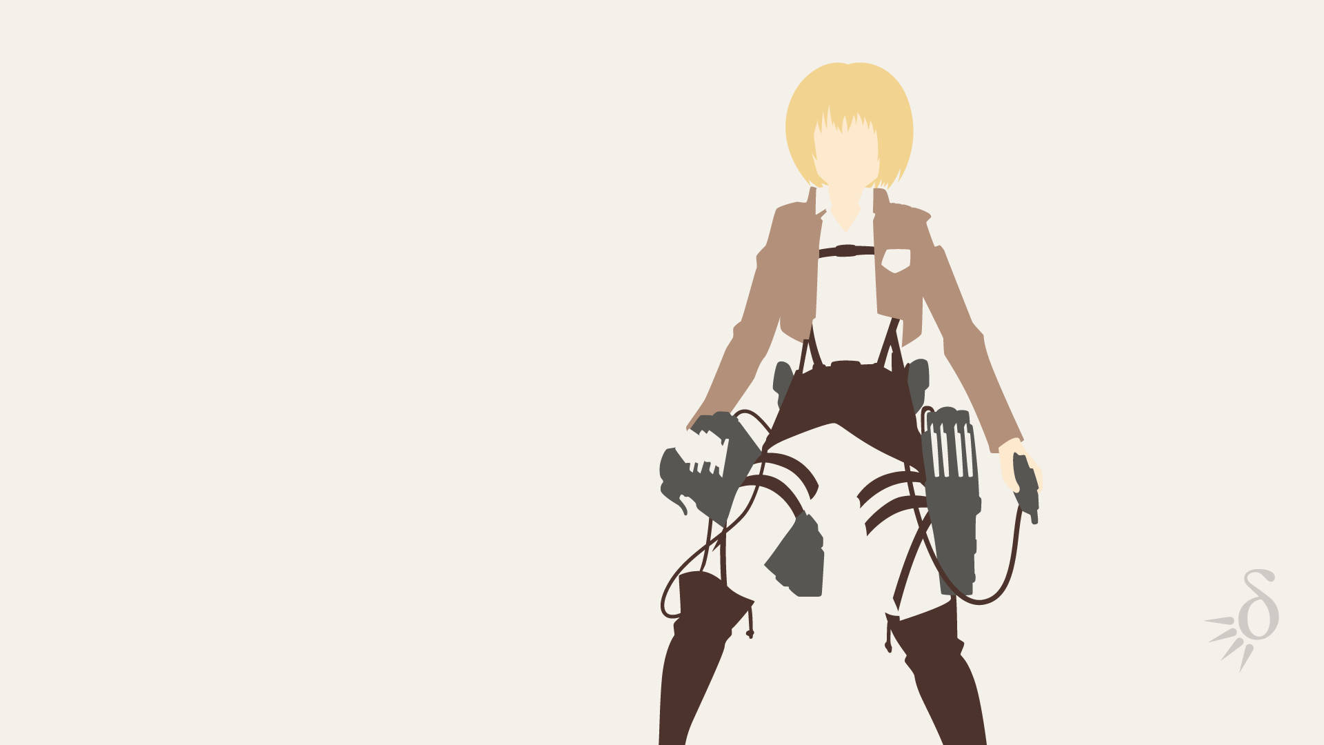 Armin Shingeki no Kyojin Anime Rahisi Picha ya Ukuta