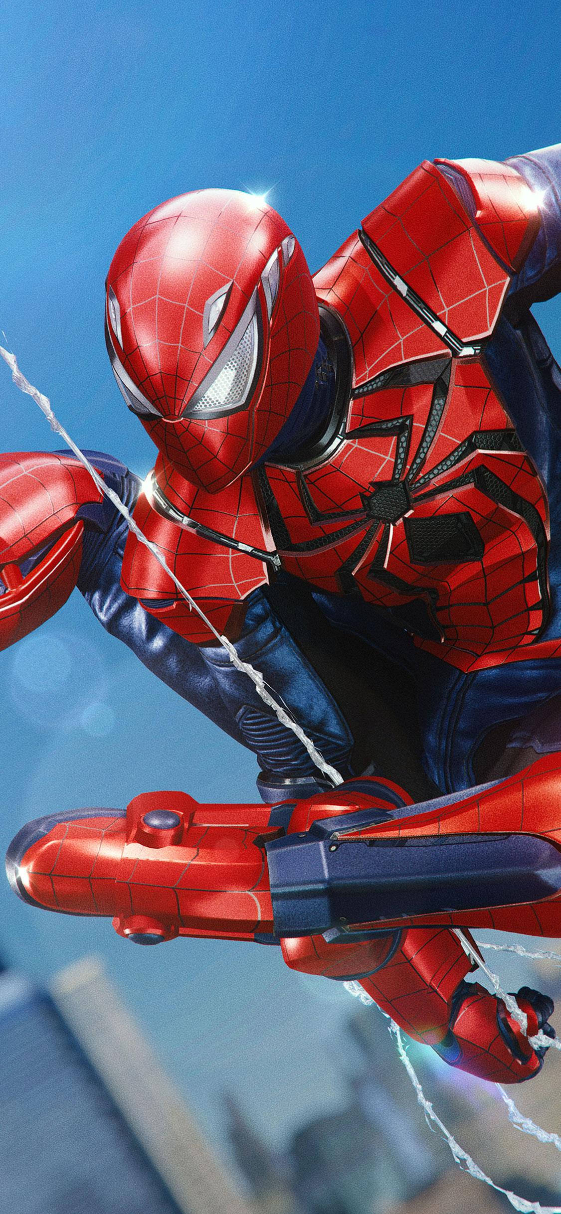Armor Spider Man iPhone Picha ya Ukuta