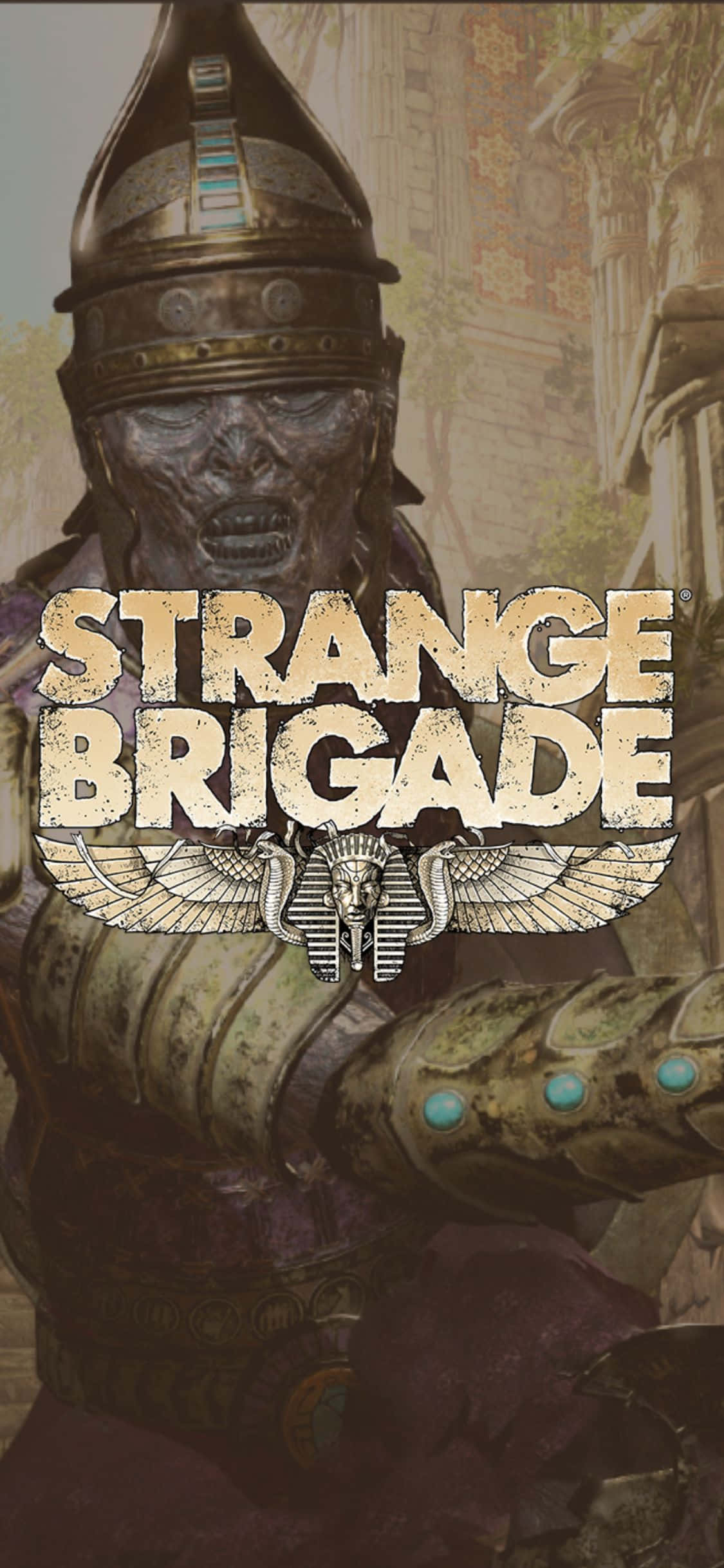 Skeleton wa Silaha Zombie iPhone X Strange Brigade Background Picha ya Ukuta