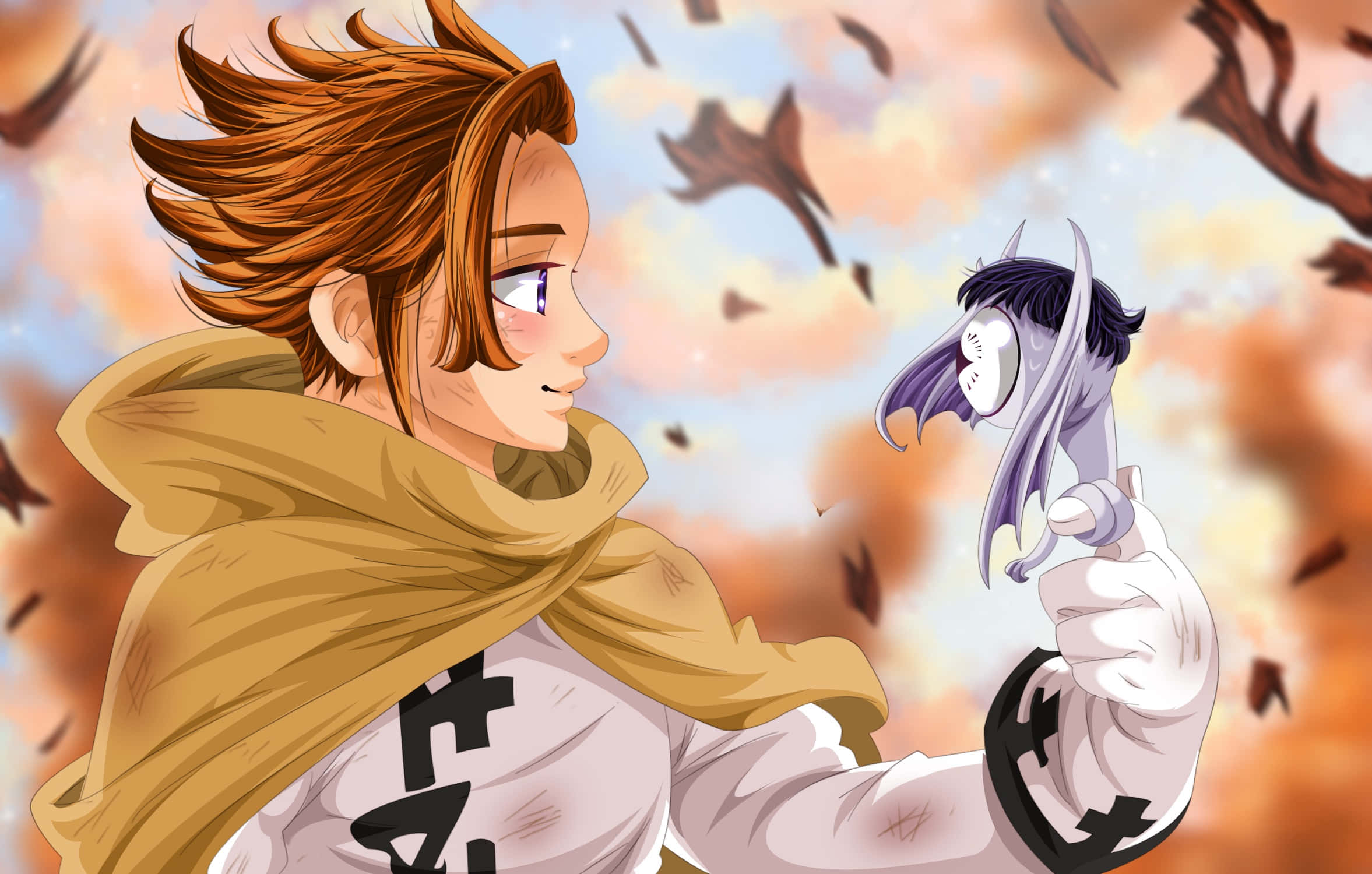 Arthur Pendragon yenye Nguvu kutoka Seven Deadly Sins Picha ya Ukuta