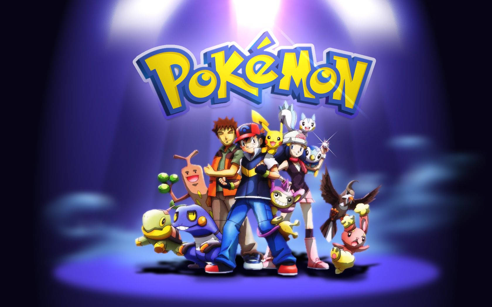Ash, Misty na Brock Pokemon Picha ya Ukuta