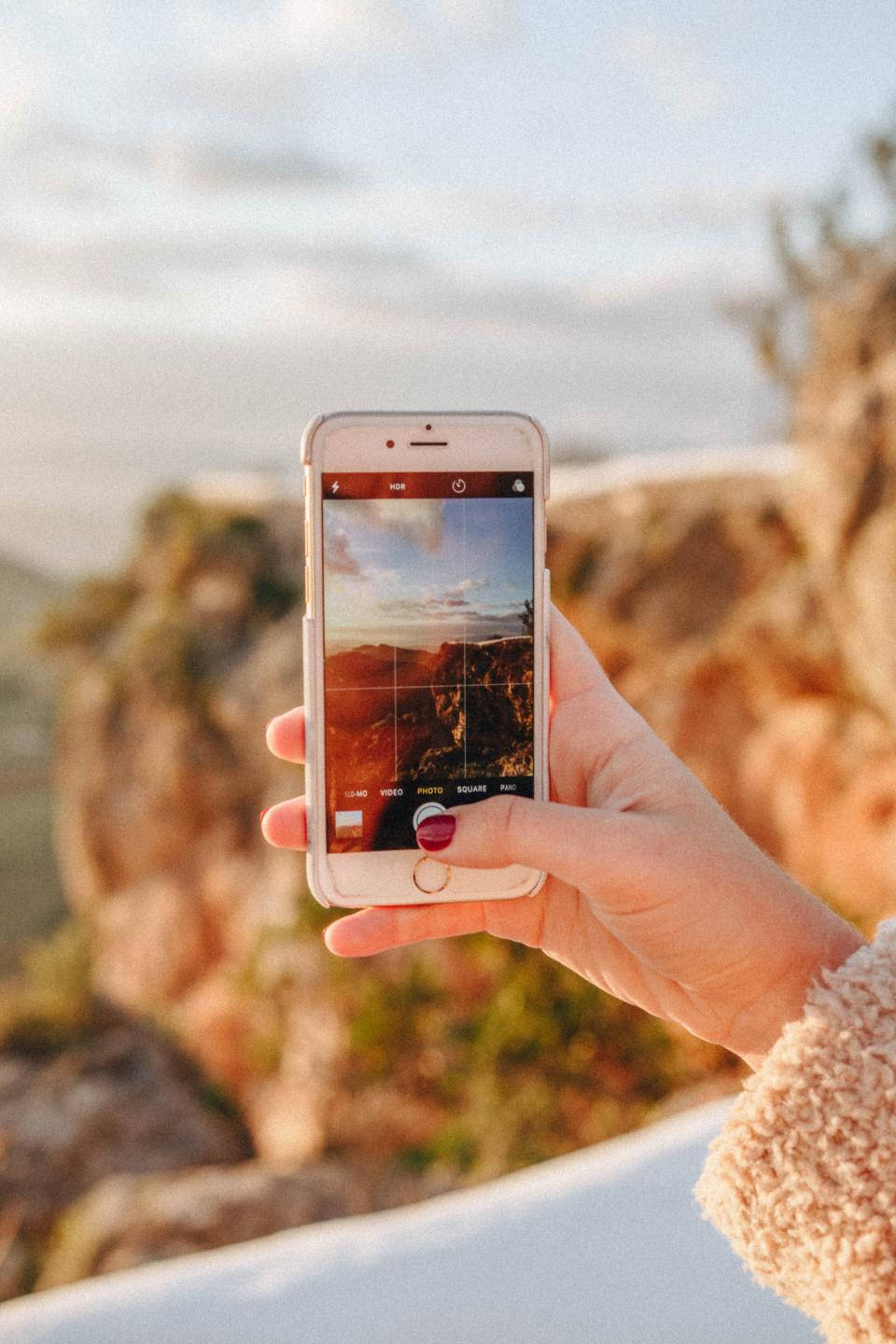 Asili Iliyotwa Kamera iPhone Picha ya Ukuta