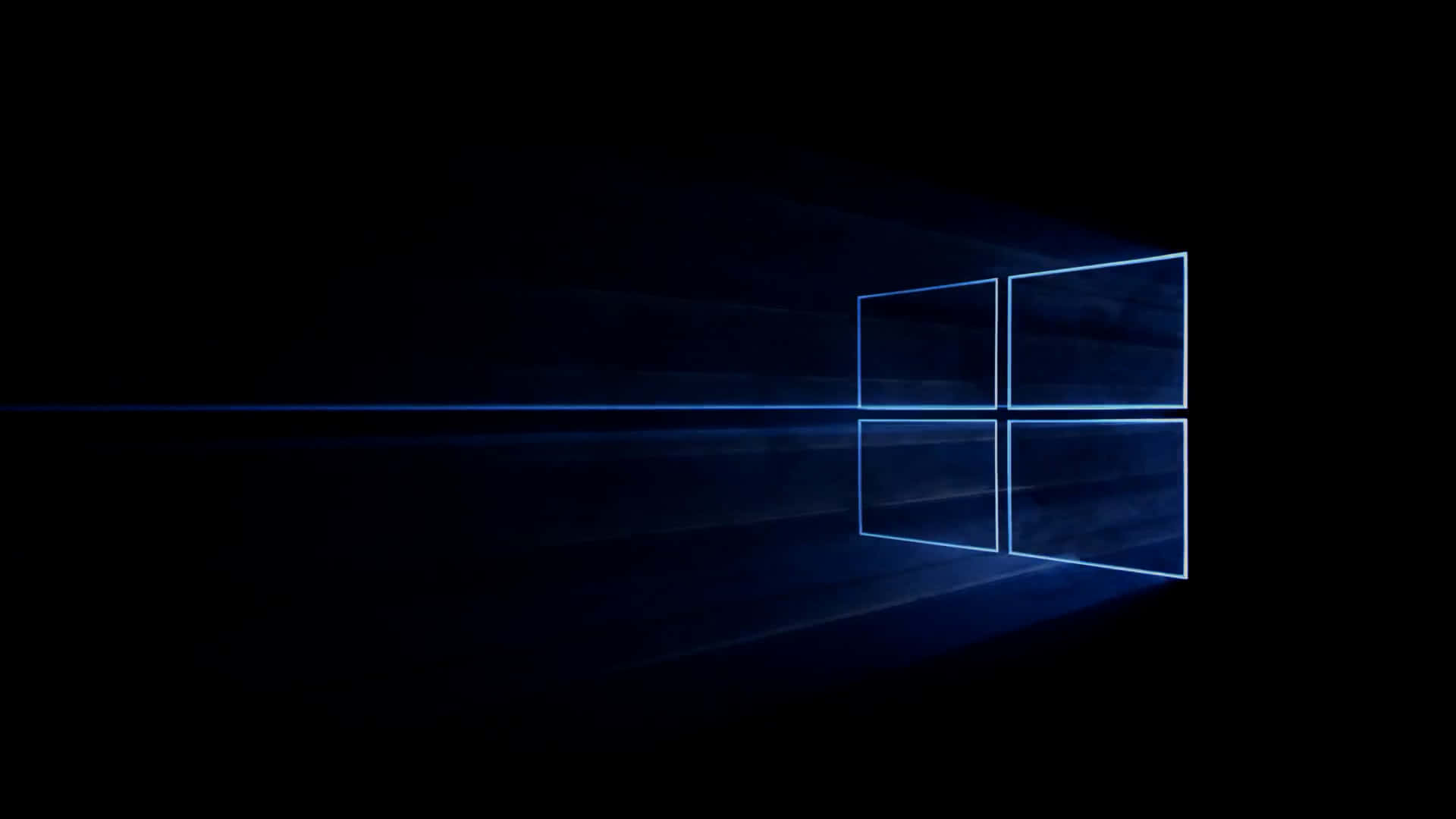 Asili ya Bluu Giza ya Windows 10 Picha ya Ukuta