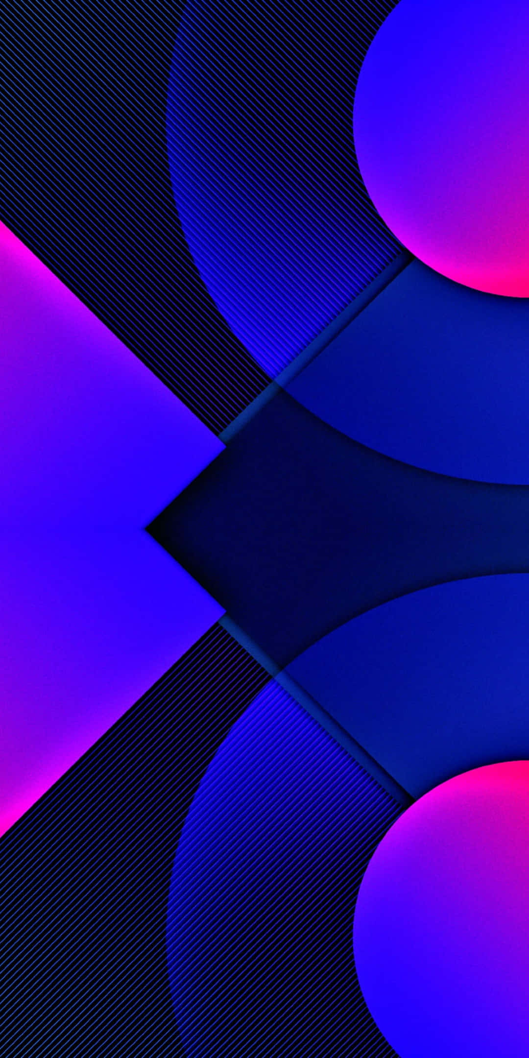 Asili ya Gradient ya Pixel 3 yenye Maumbo ya Pixel Picha ya Ukuta