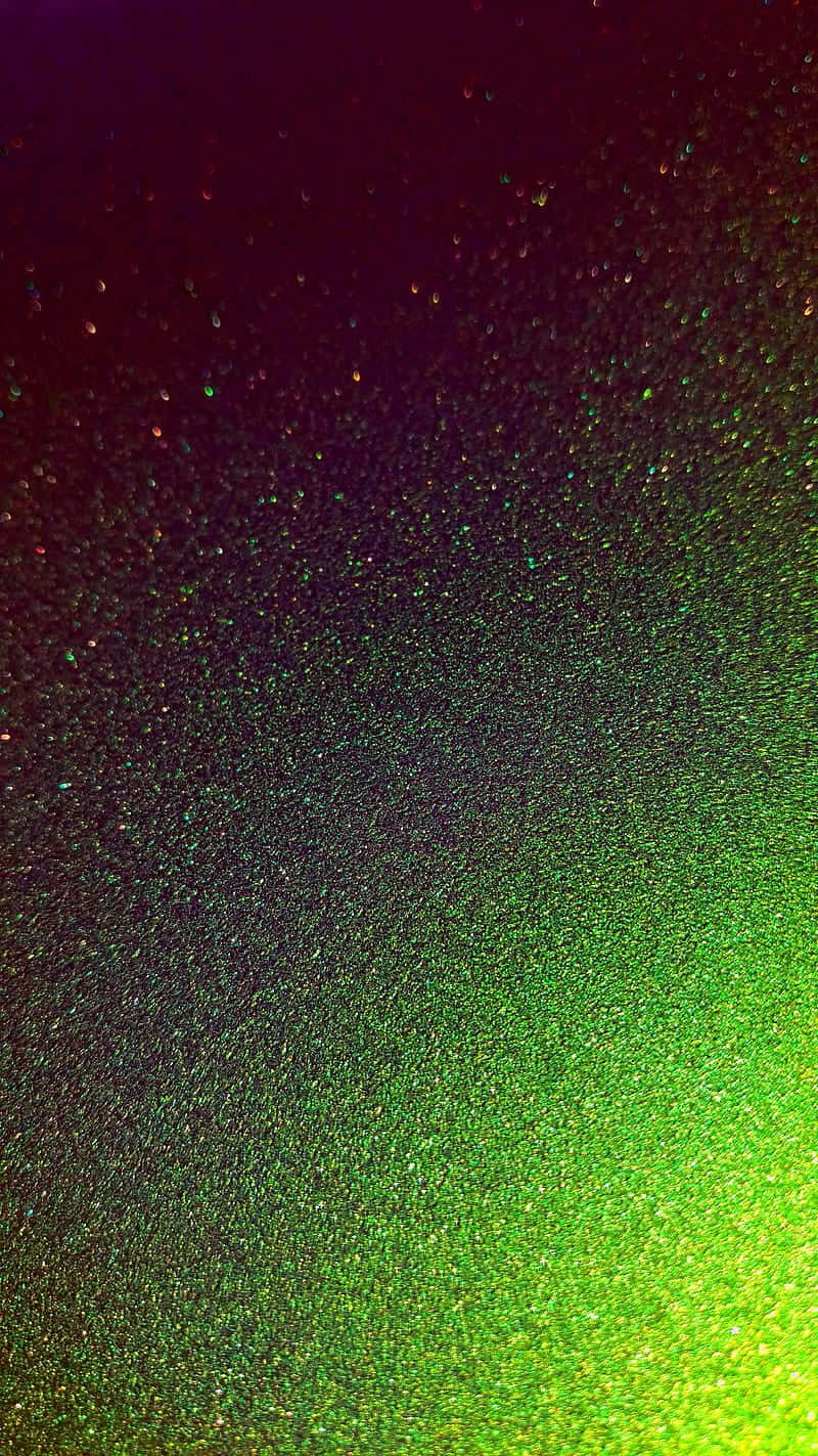 Asili ya Kijani Kibichi ya Glitter yenye Gradient Nyeusi Picha ya Ukuta