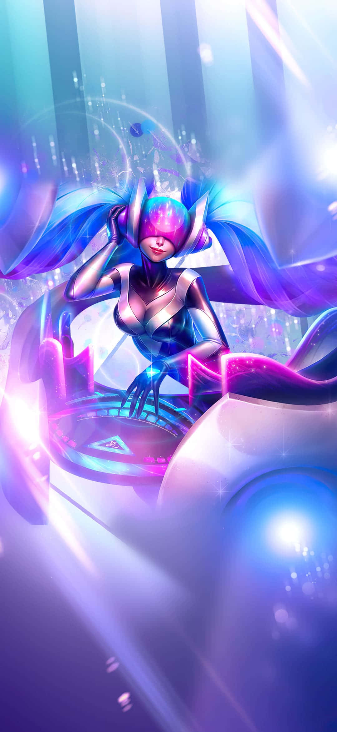 Asili ya Pixel 3 League Of Legends na DJ Sona Picha ya Ukuta