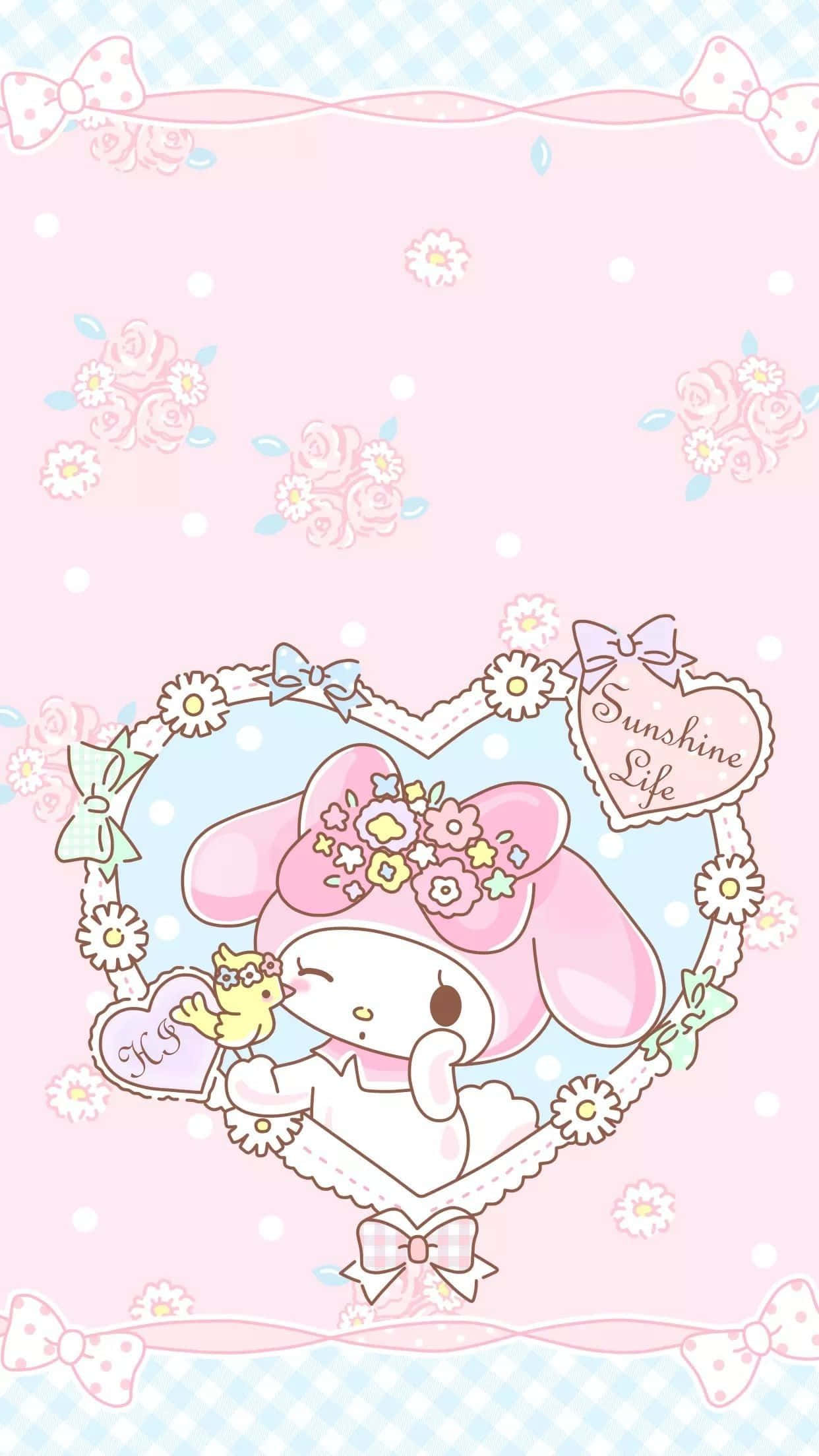 Asili ya Sanrio ya Kupendeza. Picha ya Ukuta