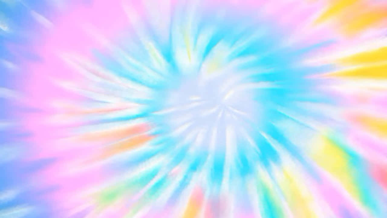 Asili ya Tie Dye ya Bullseye ya Rangi za Pastel Picha ya Ukuta