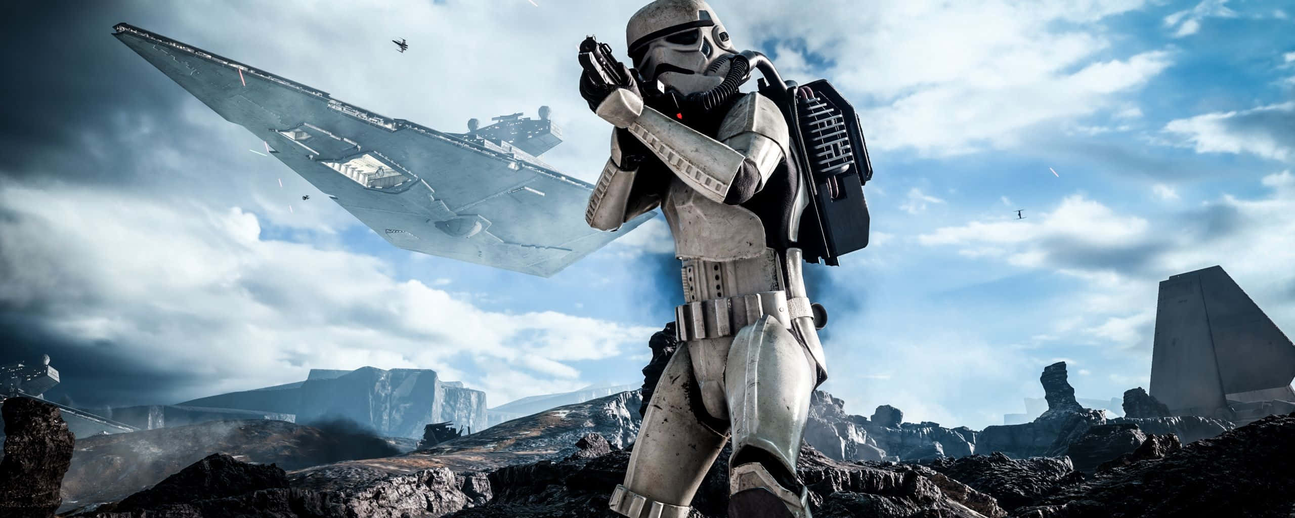 askari wa star wars katika jangwa Picha ya Ukuta