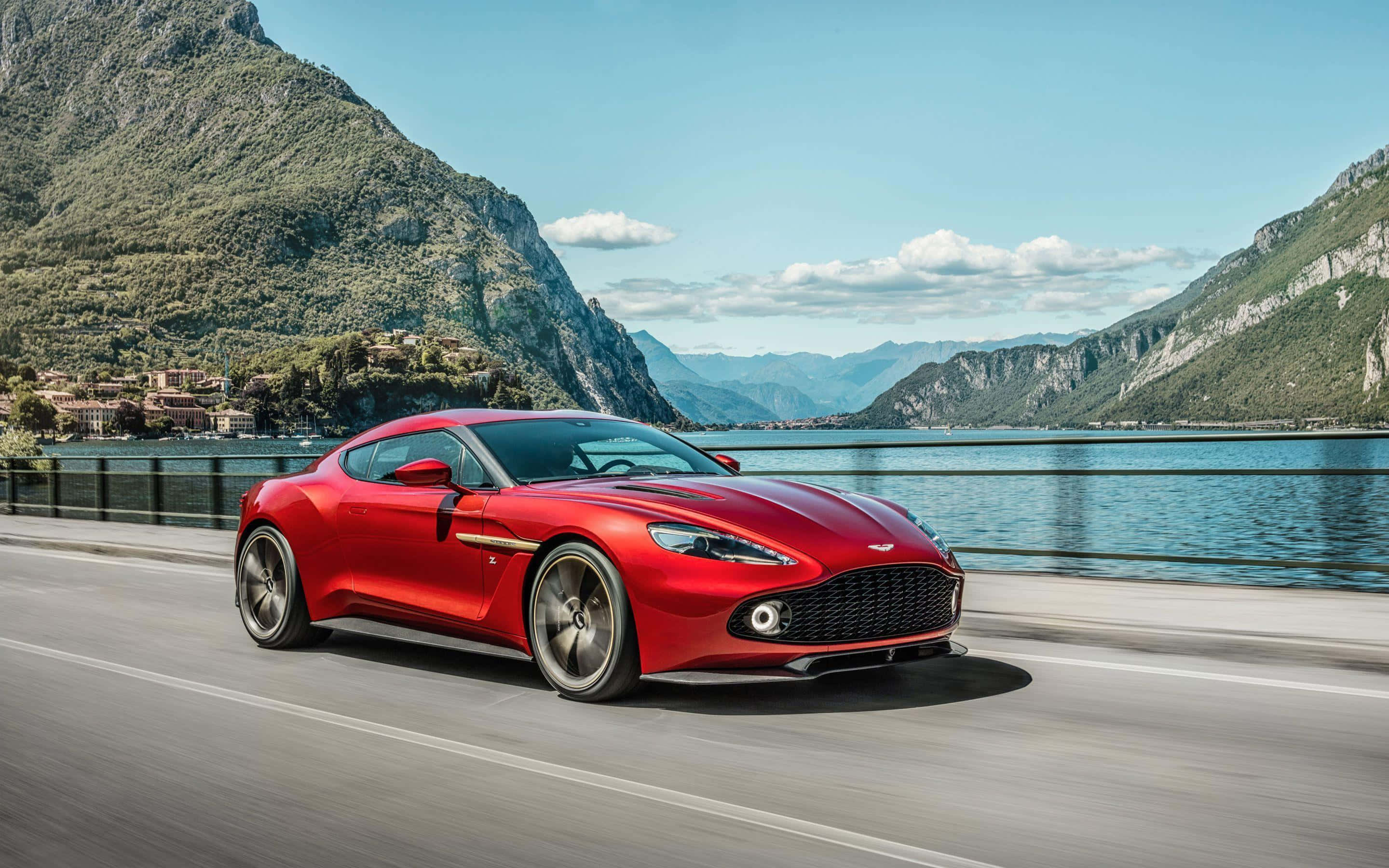 Aston Martin Vanquish Katika Utukufu Wake Kamili Picha ya Ukuta
