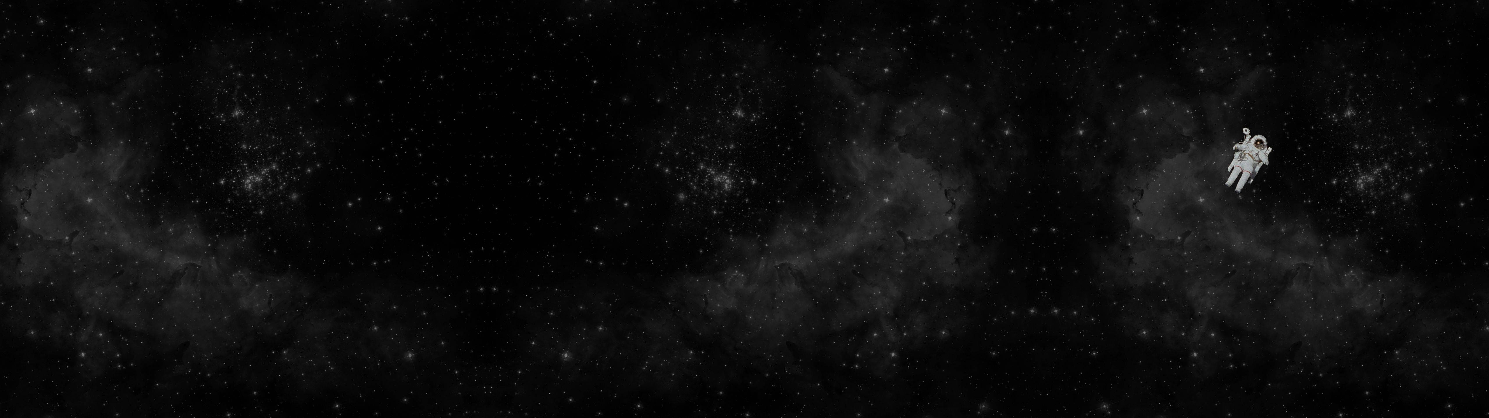 Astronaut wa Cute wa Space wa Dark Picha ya Ukuta
