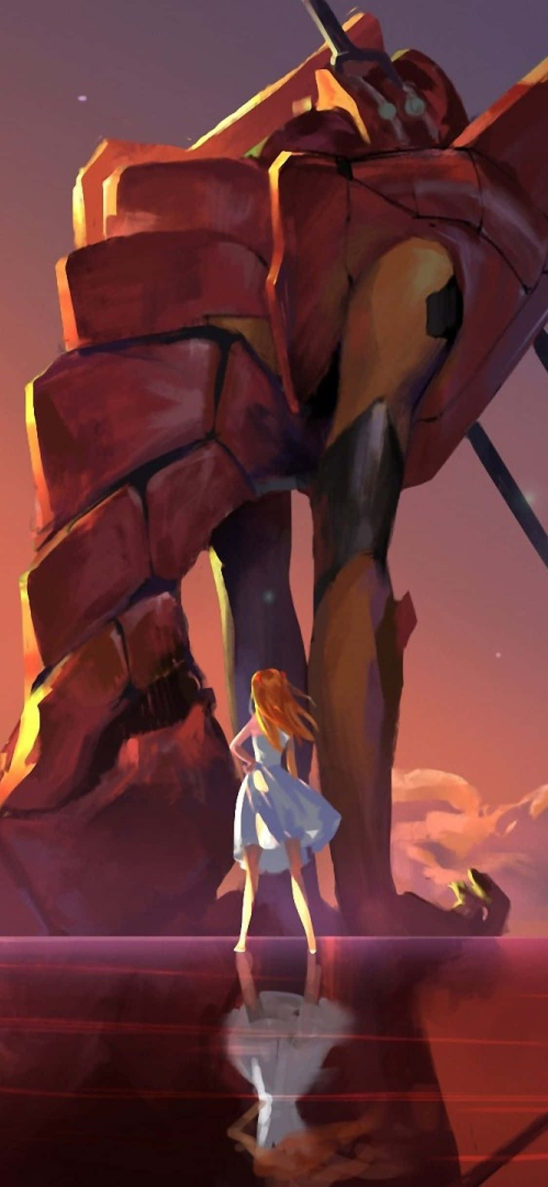 Asuka Langley Soryu Neon Genesis Evangelion iPhone Picha ya Ukuta