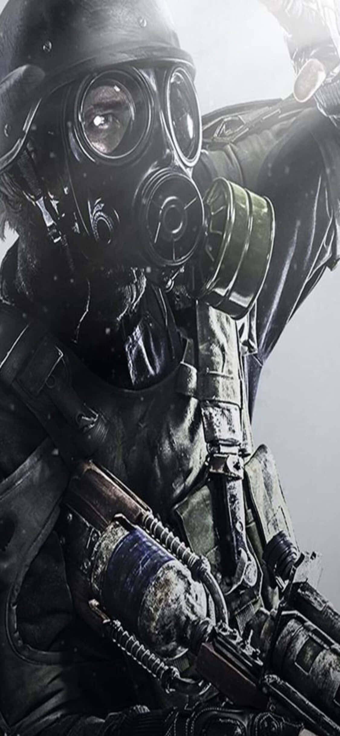 Athari ya Sauti na Weusi iPhone X Metro Last Light Background Picha ya Ukuta