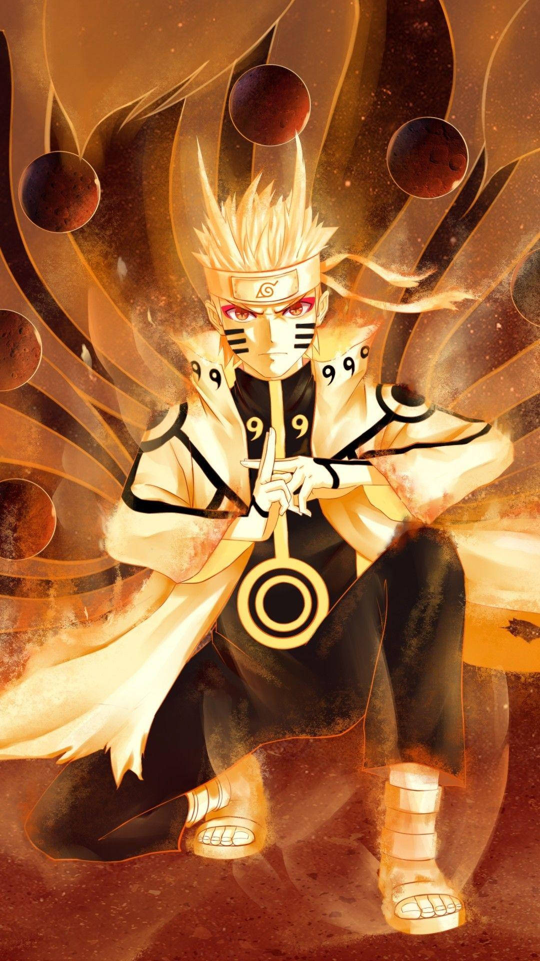 Athari ya Senjustsu Simu ya Naruto Picha ya Ukuta
